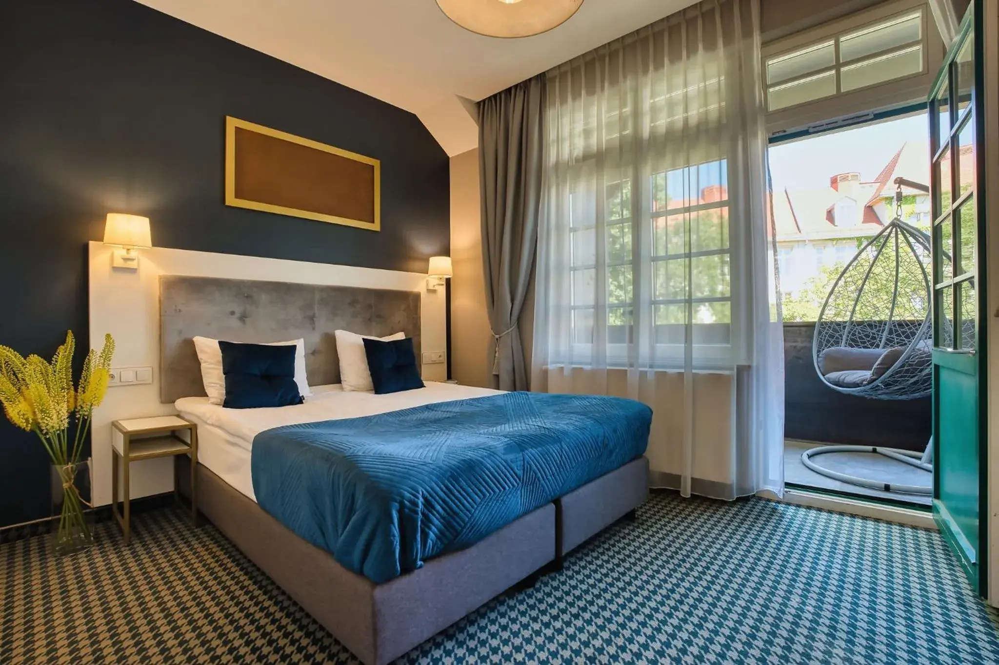 Double Queen Room with balcony in Hotel Villa Art Novis City Center Double Queen Room with balcony in Hotel Villa Art Novis City Center