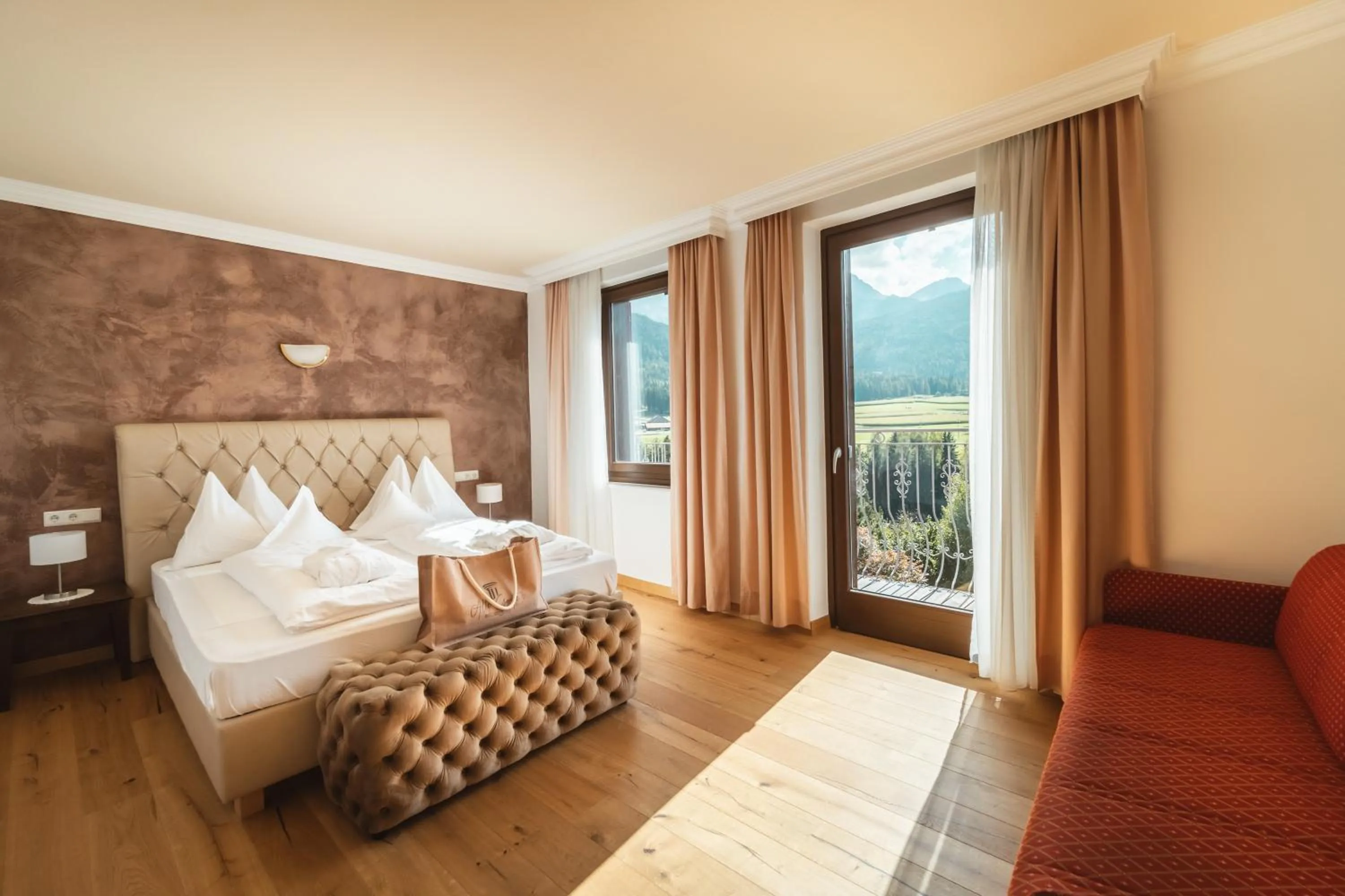 View (from property/room), Bed in Historic Hotel Alte Goste