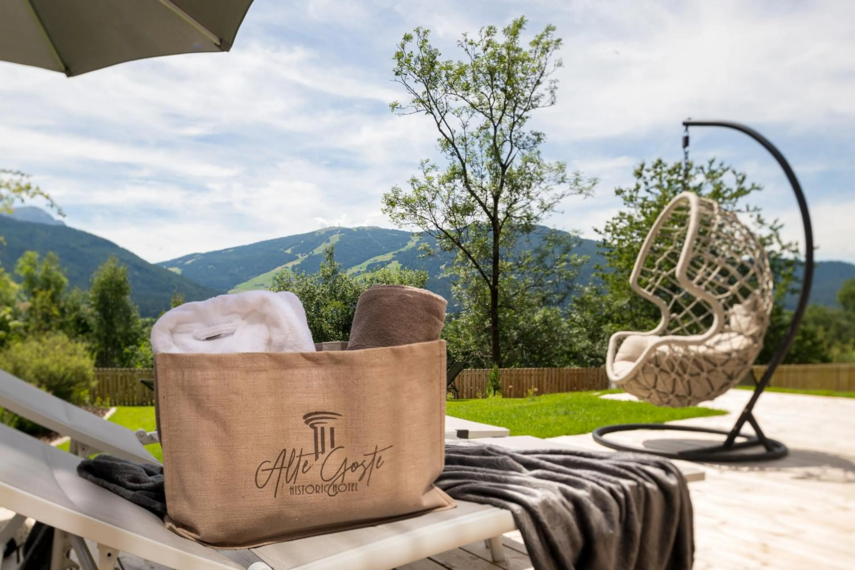 Garden in Historic Hotel Alte Goste