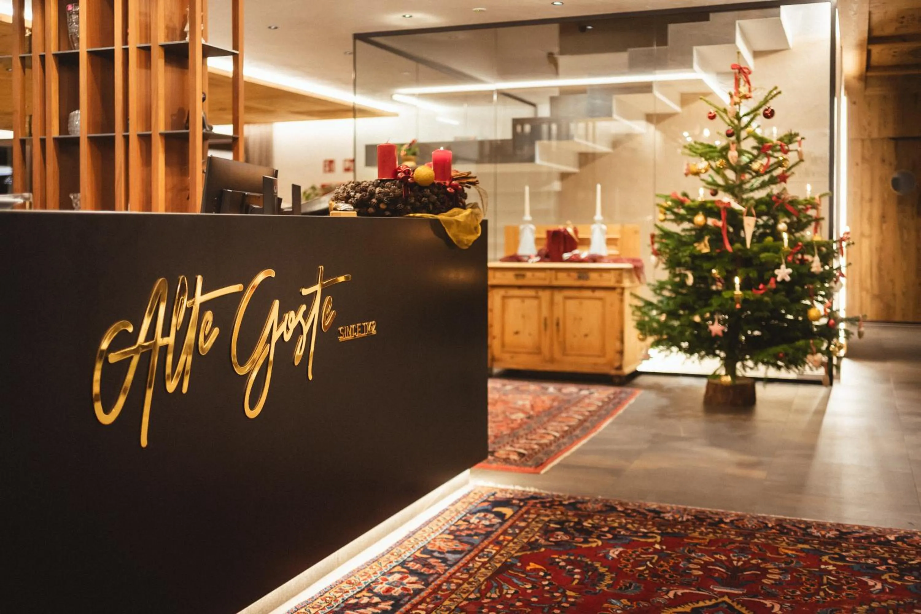 Lobby or reception in Historic Hotel Alte Goste