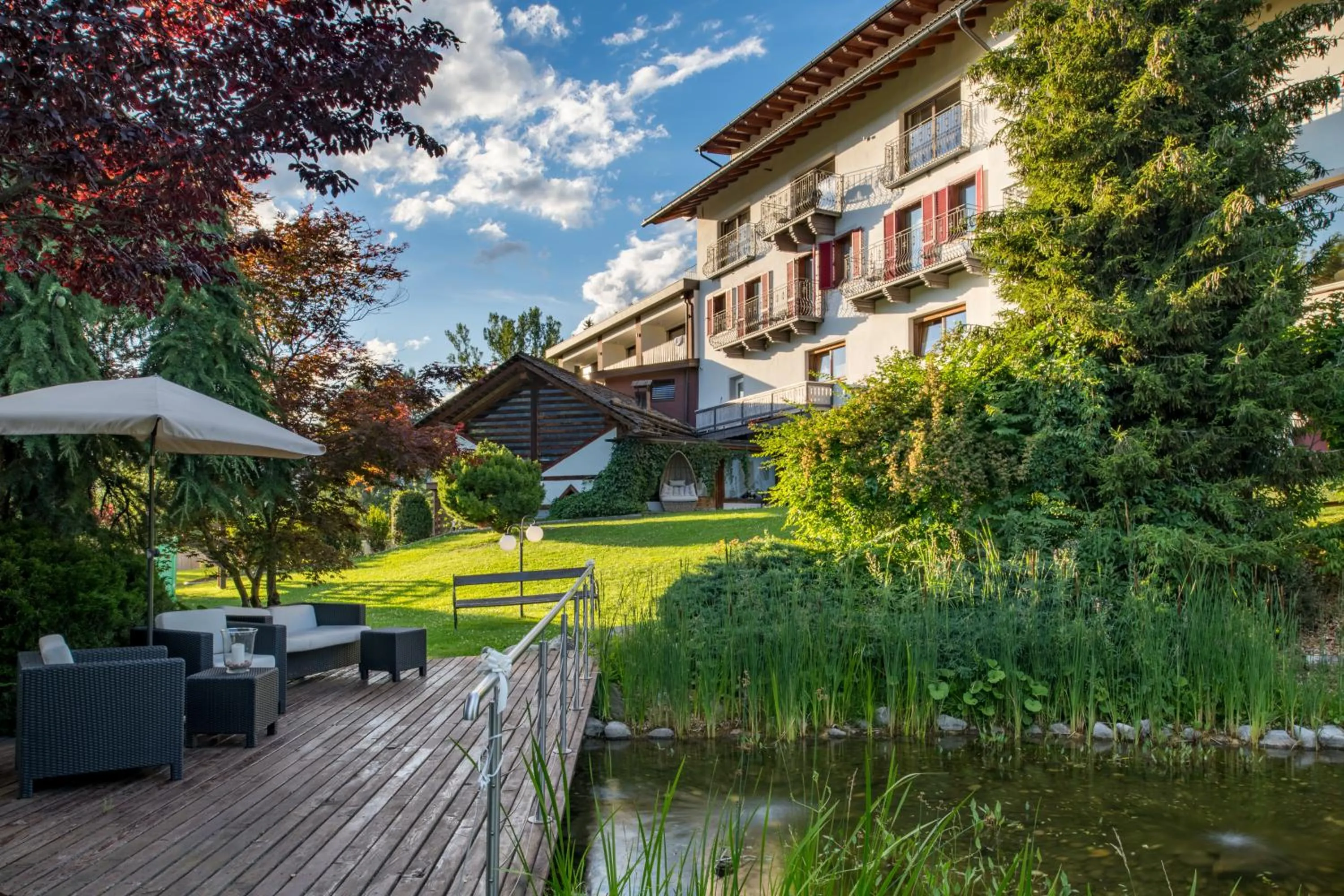Garden in Historic Hotel Alte Goste