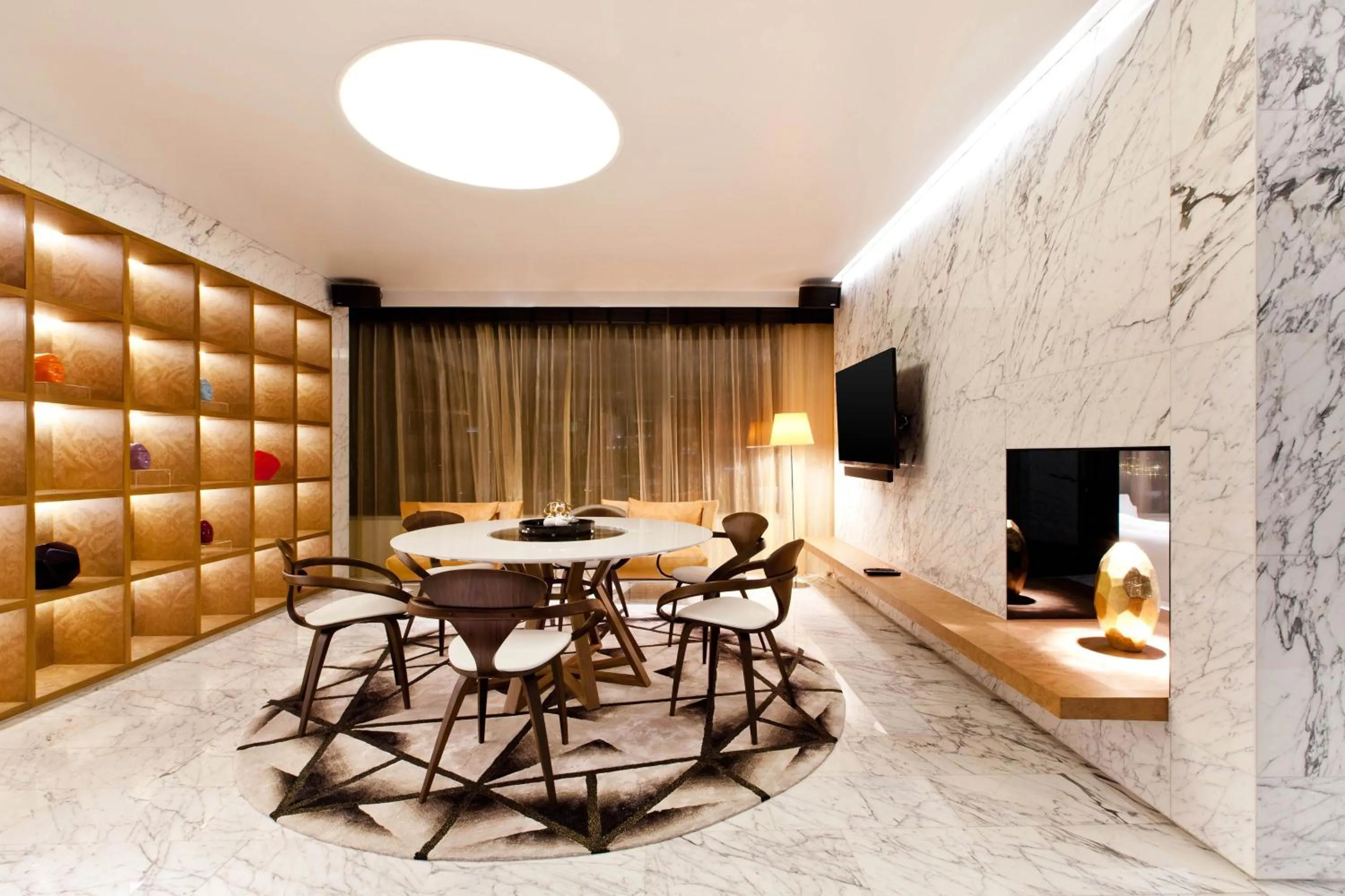 Photo of the whole room in W Bangkok Hotel