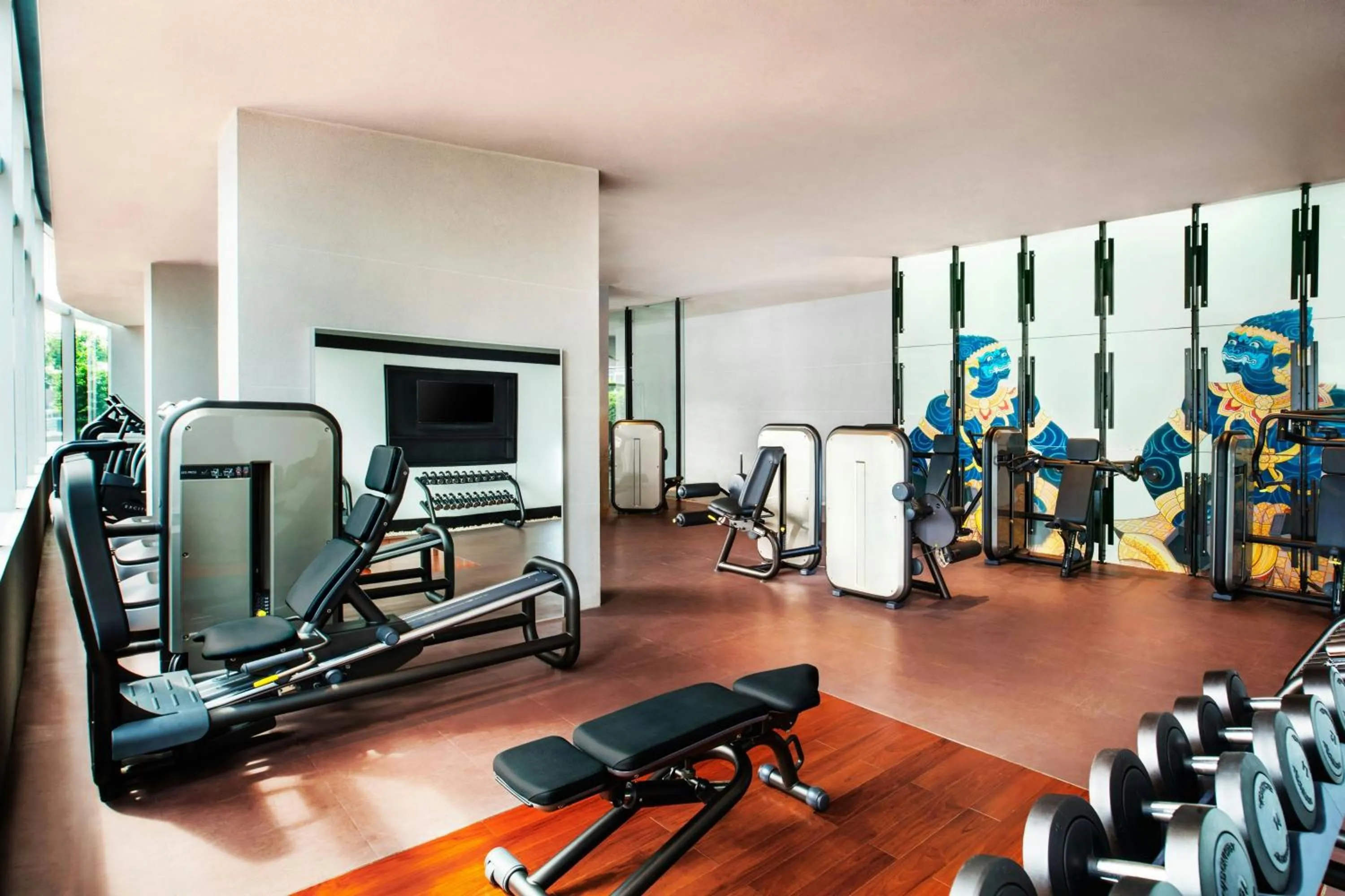 Fitness centre/facilities in W Bangkok Hotel