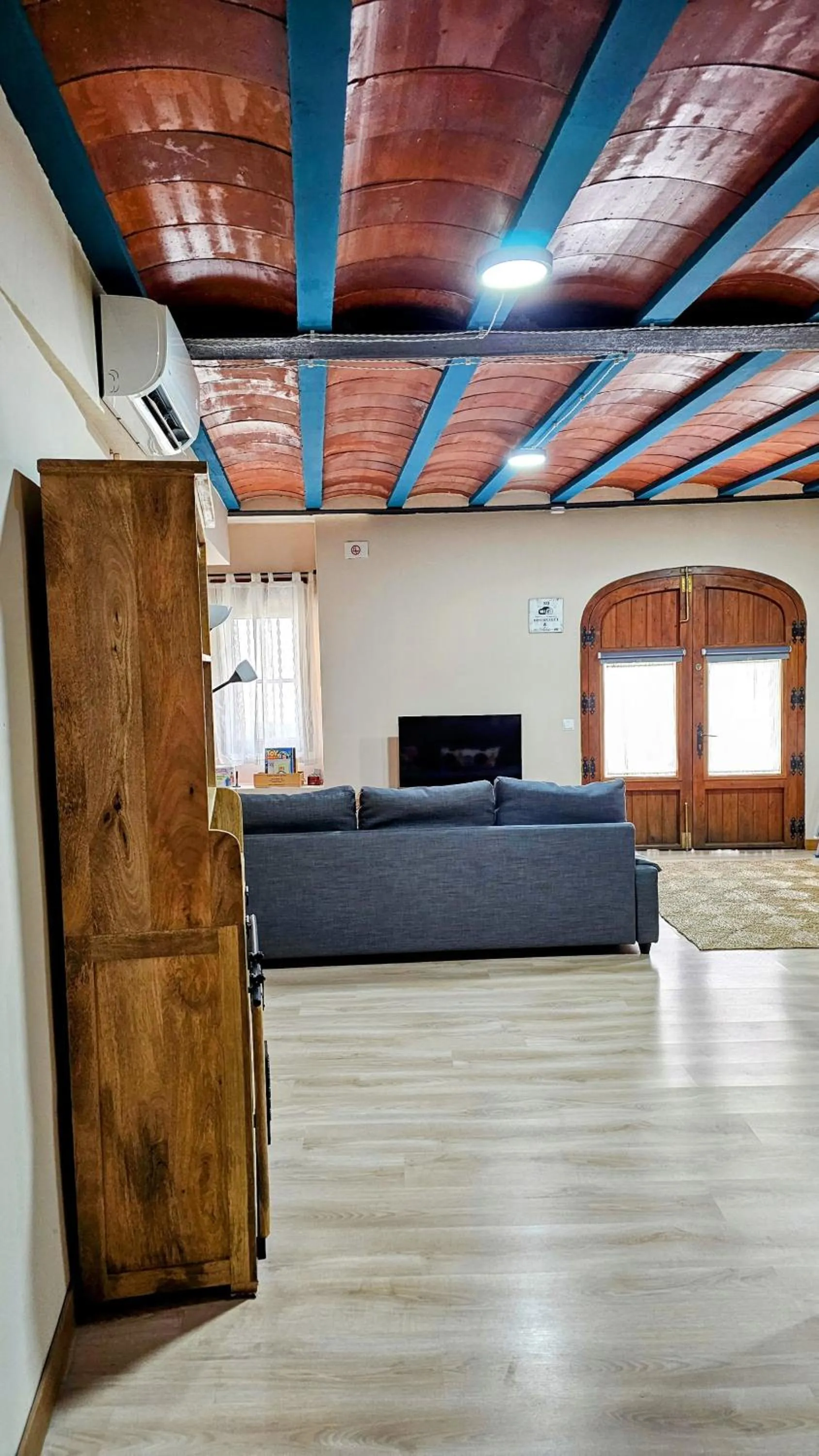 Communal lounge/ TV room in Ca l'Aixut Turismo Rural