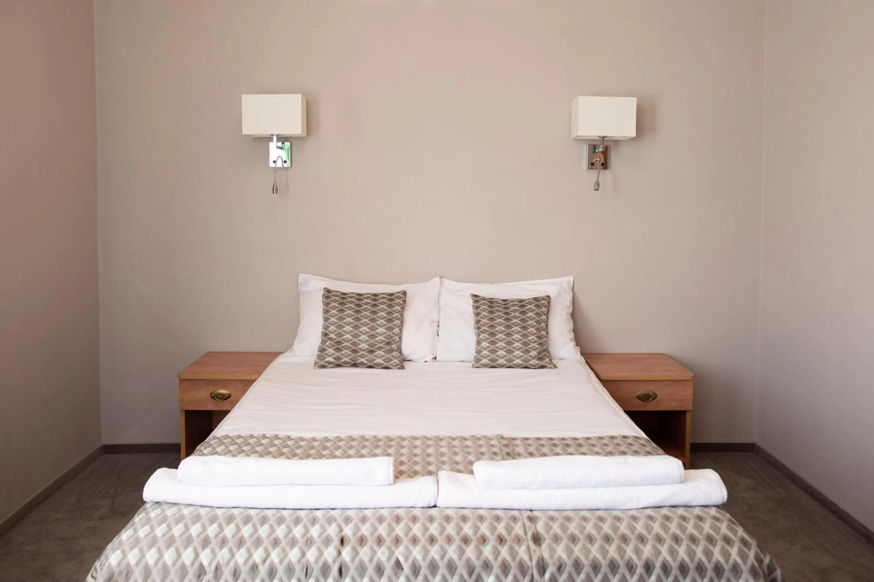 Bed in Hotel Jan Sander