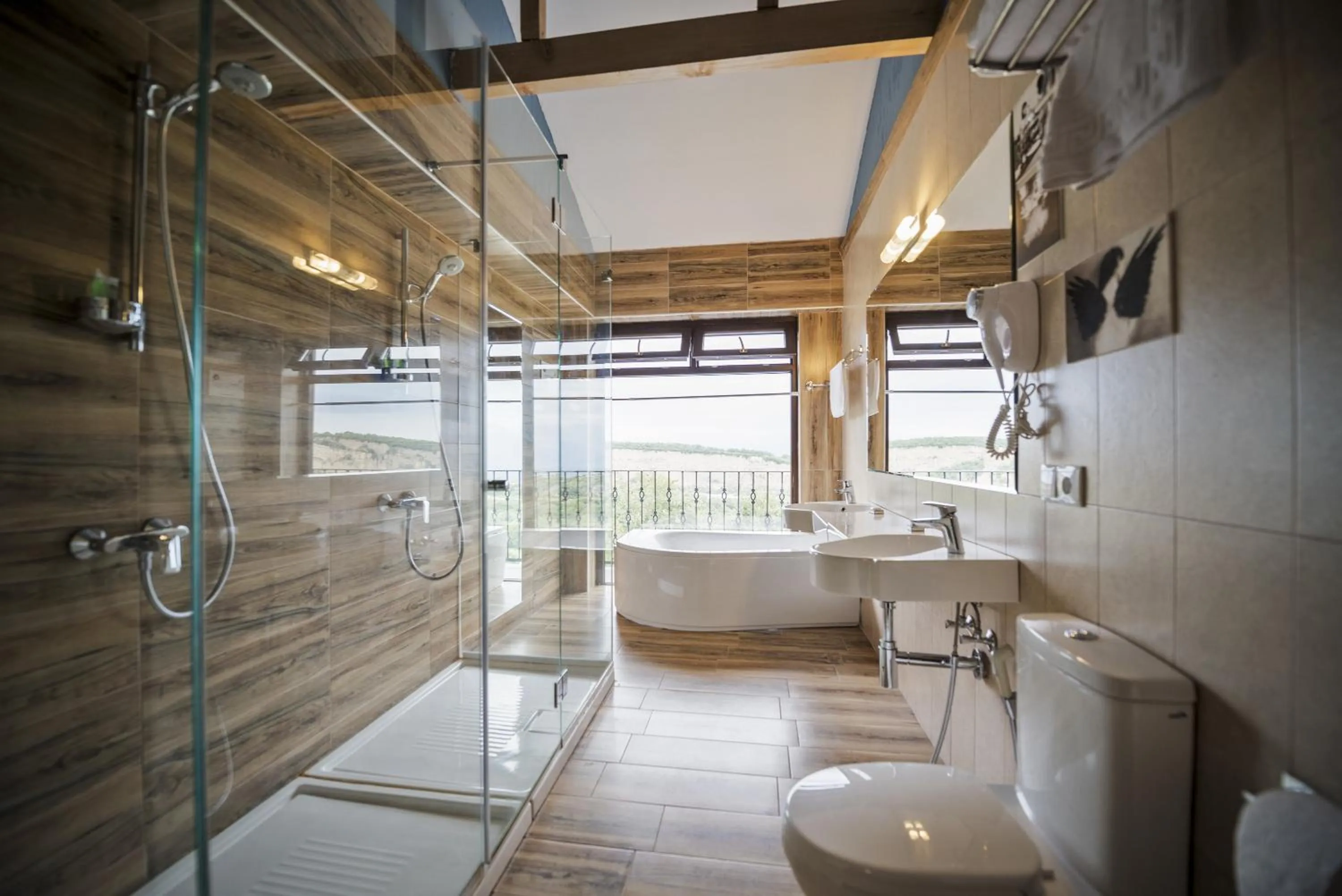 Shower in Chateau Mere