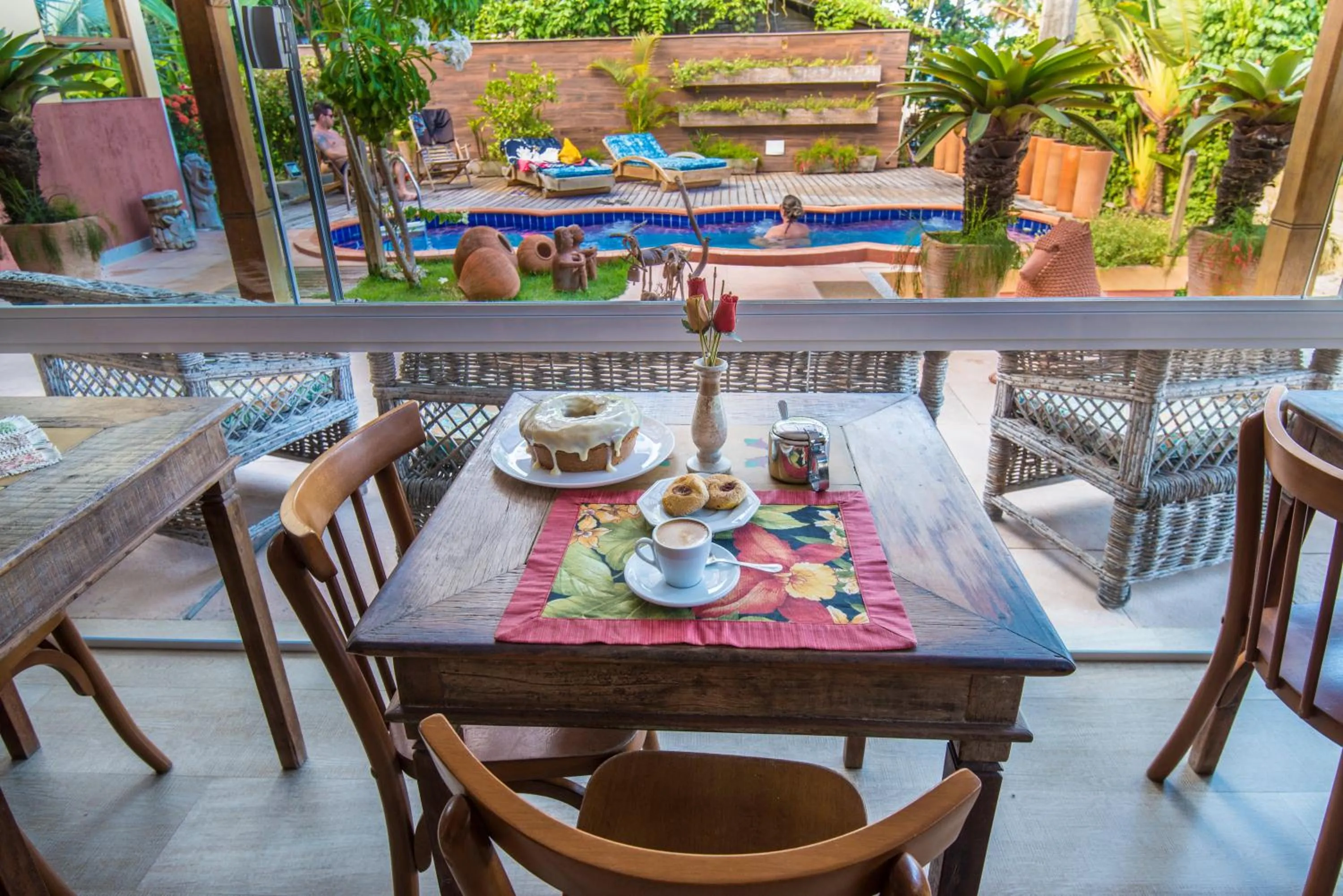 Garden view in Pousada Bahia Bella