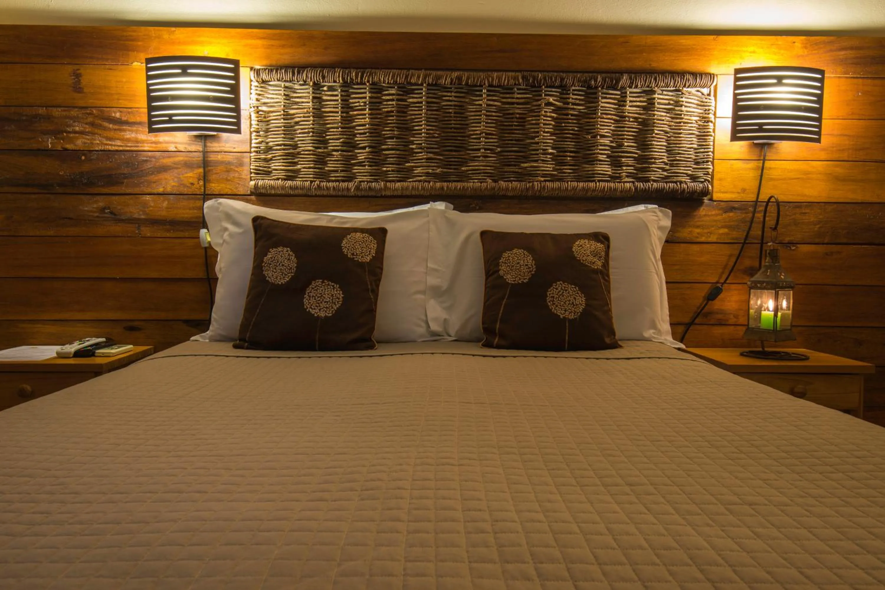 Decorative detail, Bed in Pousada Bahia Bella