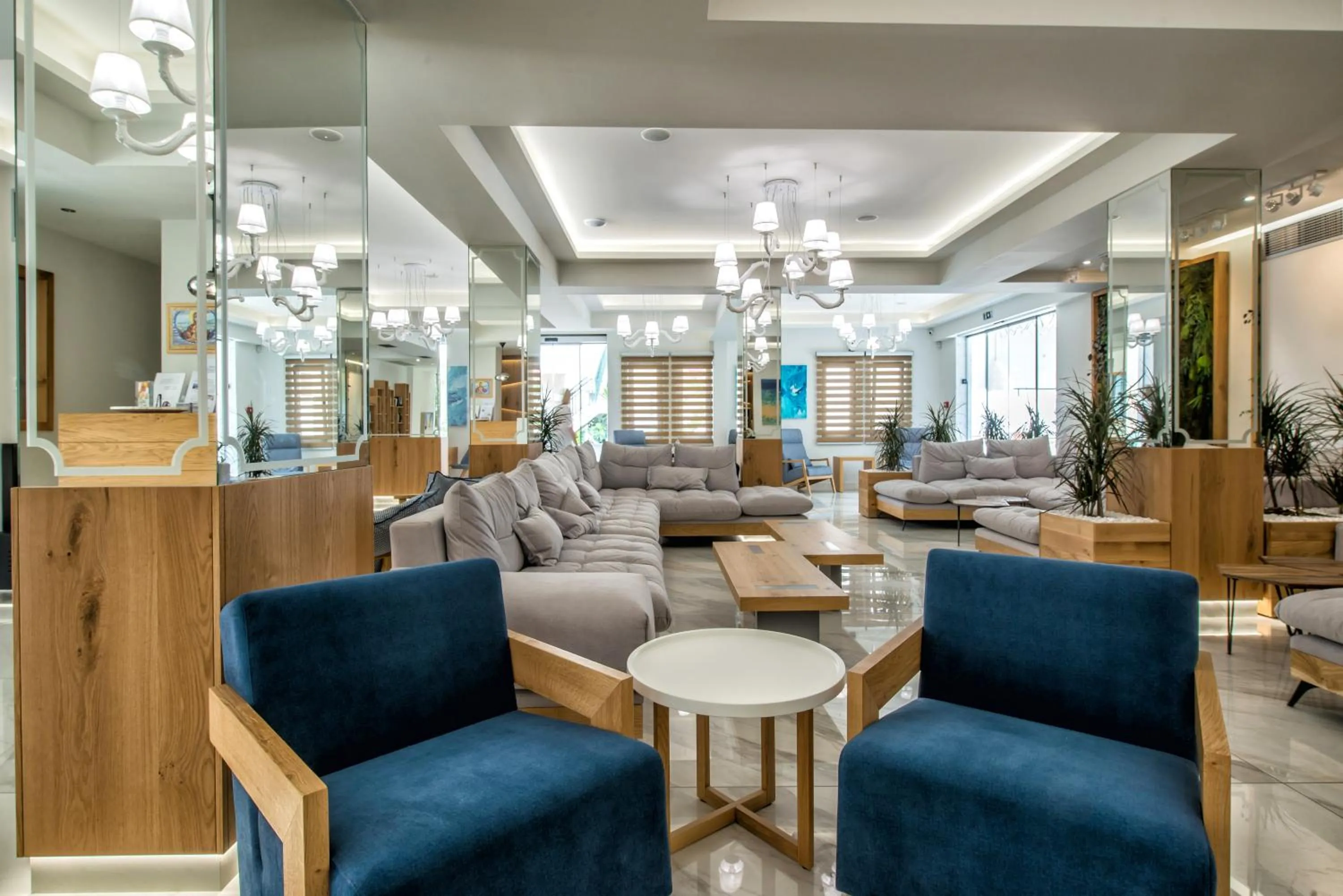 Lobby or reception in Odyssia Beach Hotel