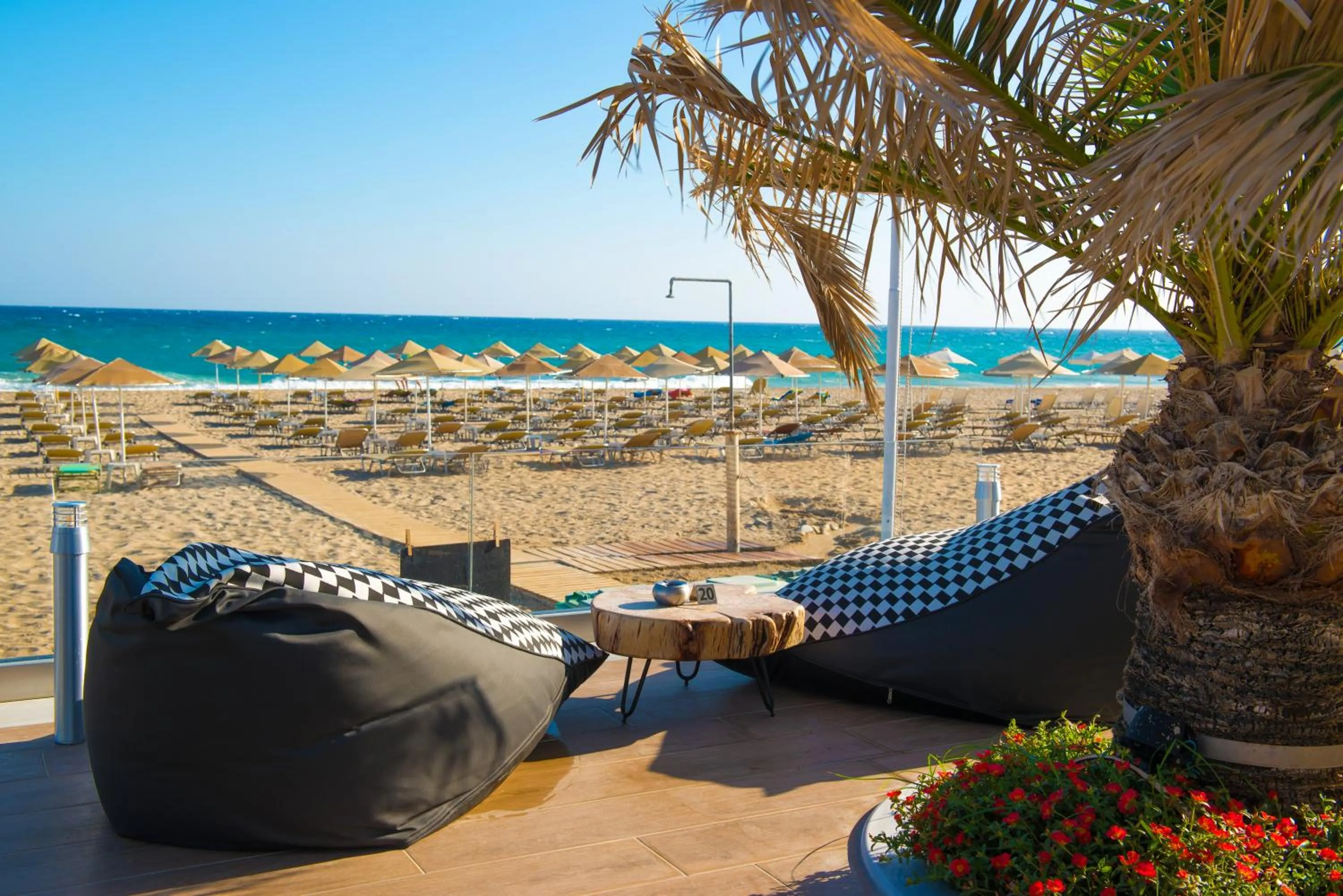 Patio in Odyssia Beach Hotel