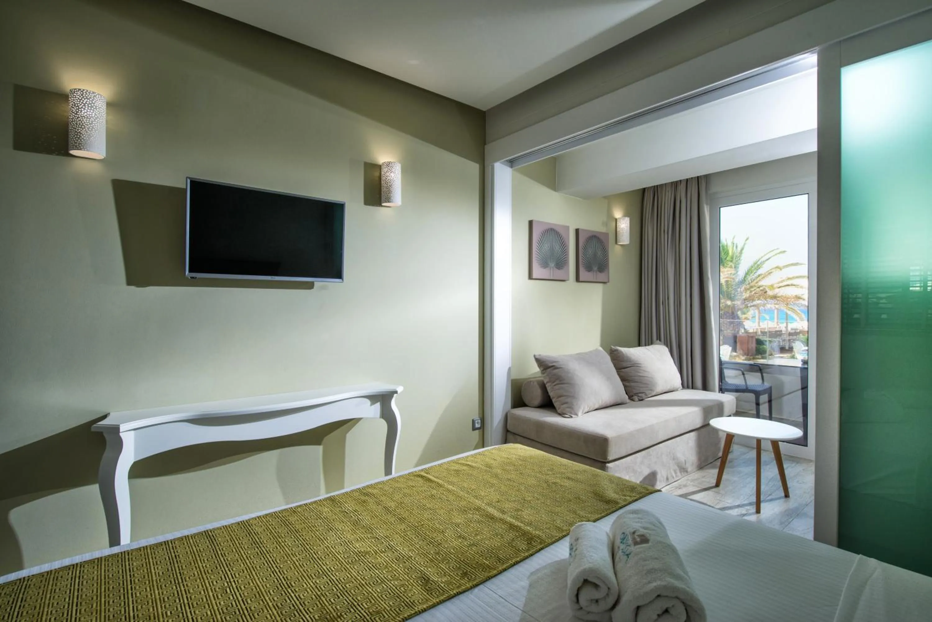 Photo of the whole room, Bed in Odyssia Beach Hotel