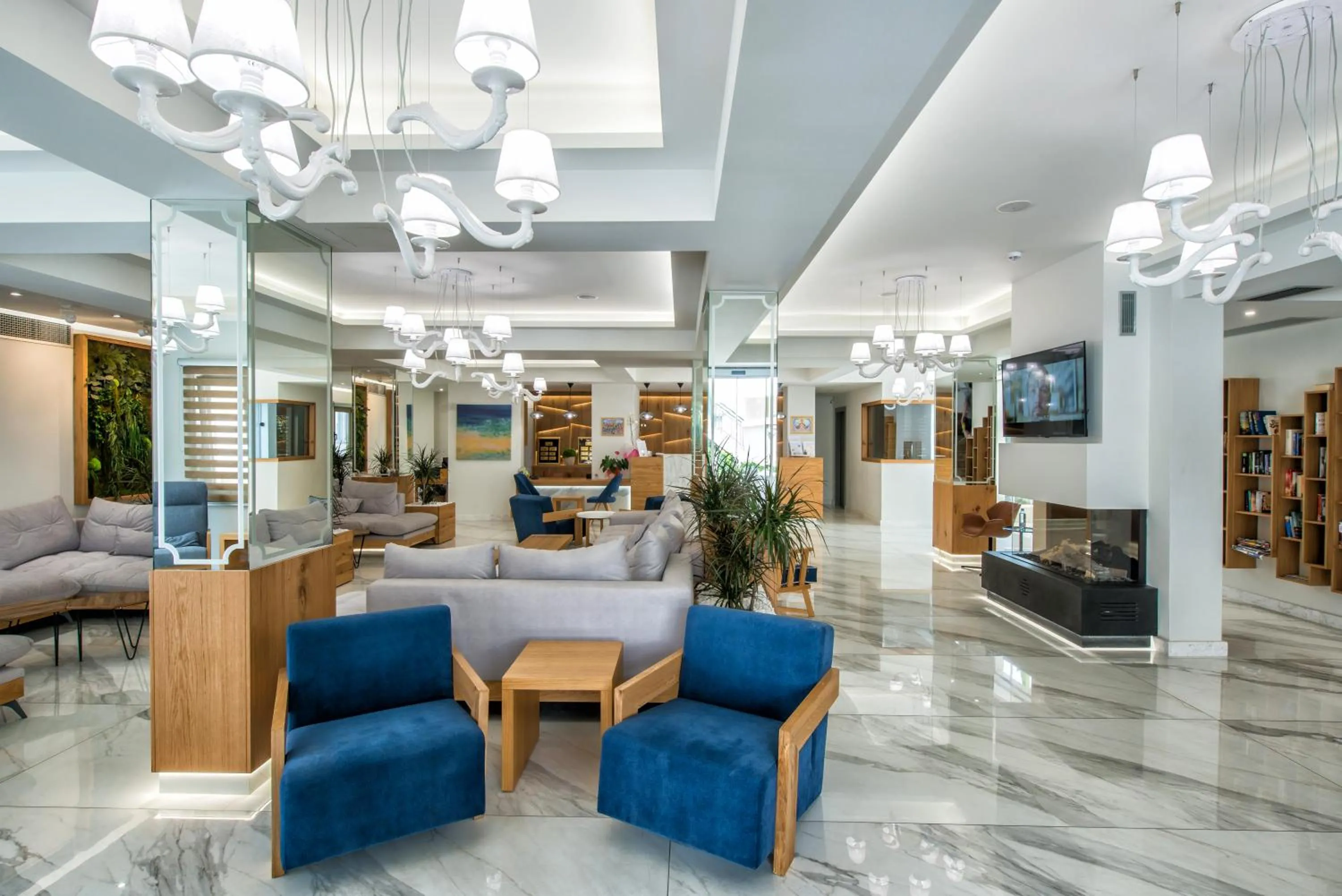 Lobby or reception in Odyssia Beach Hotel