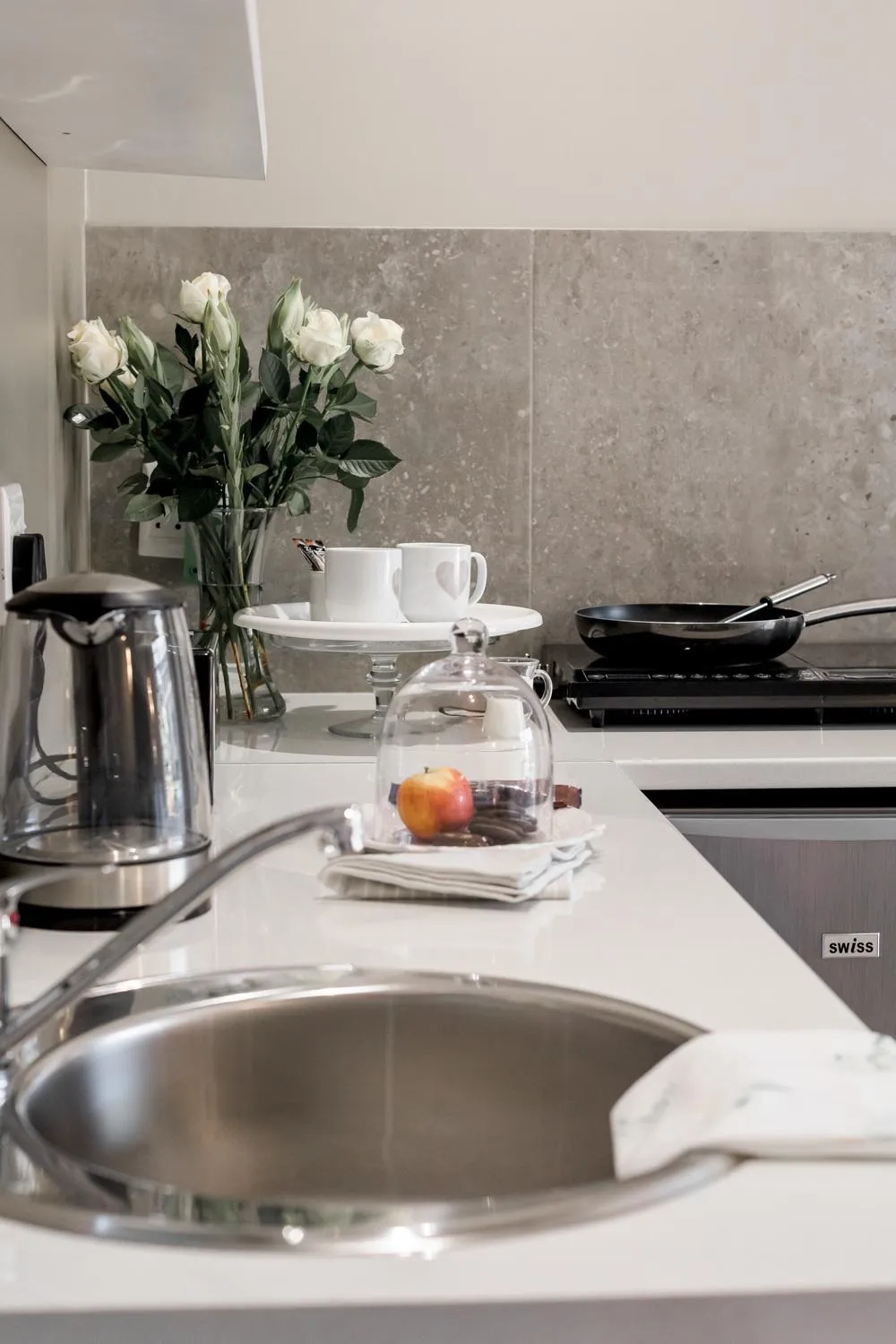 Kitchen or kitchenette in Wagtails Guest House