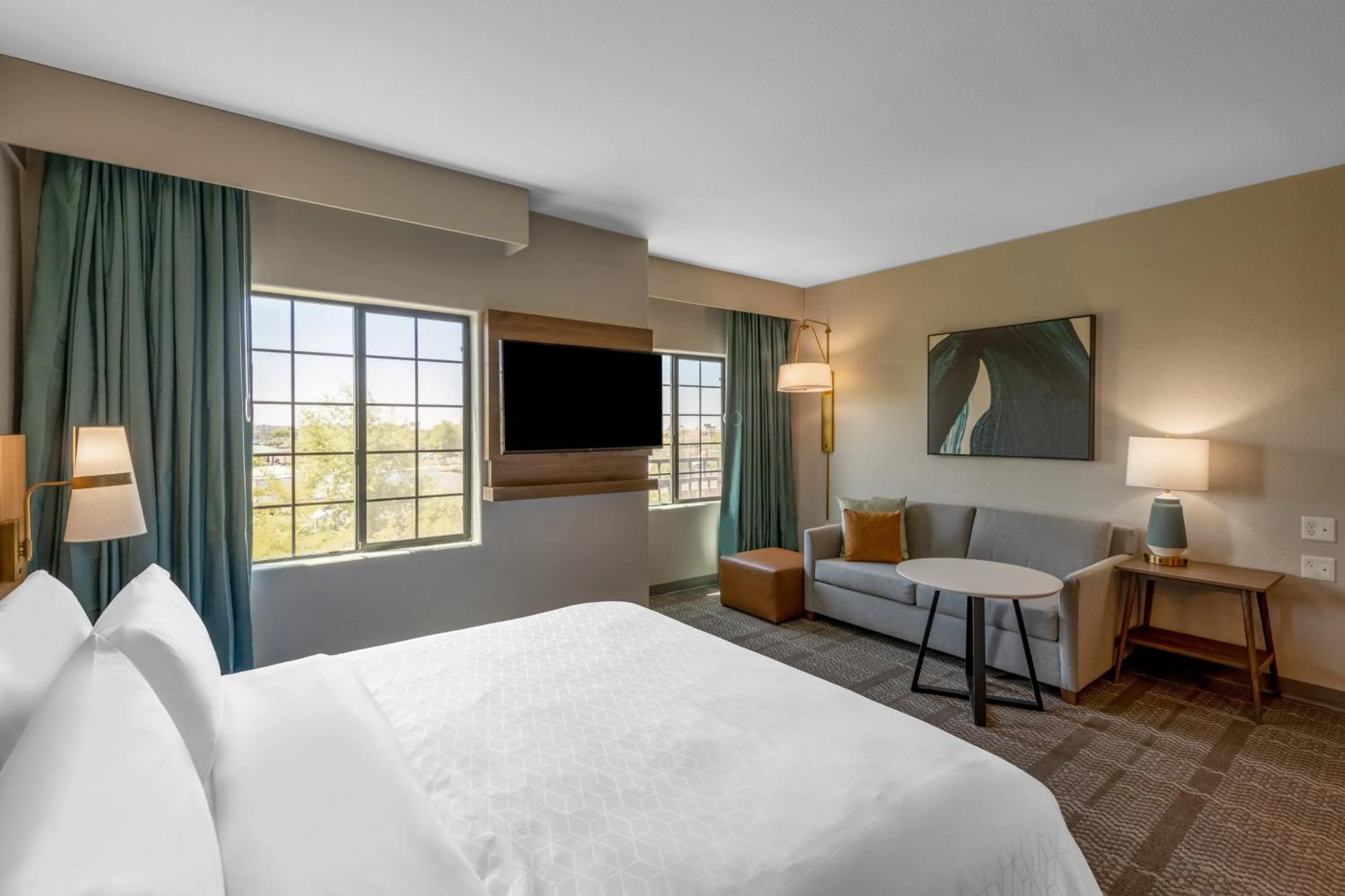 Photo of the whole room, Bed in Staybridge Suites Phoenix Glendale Sports Dist by IHG