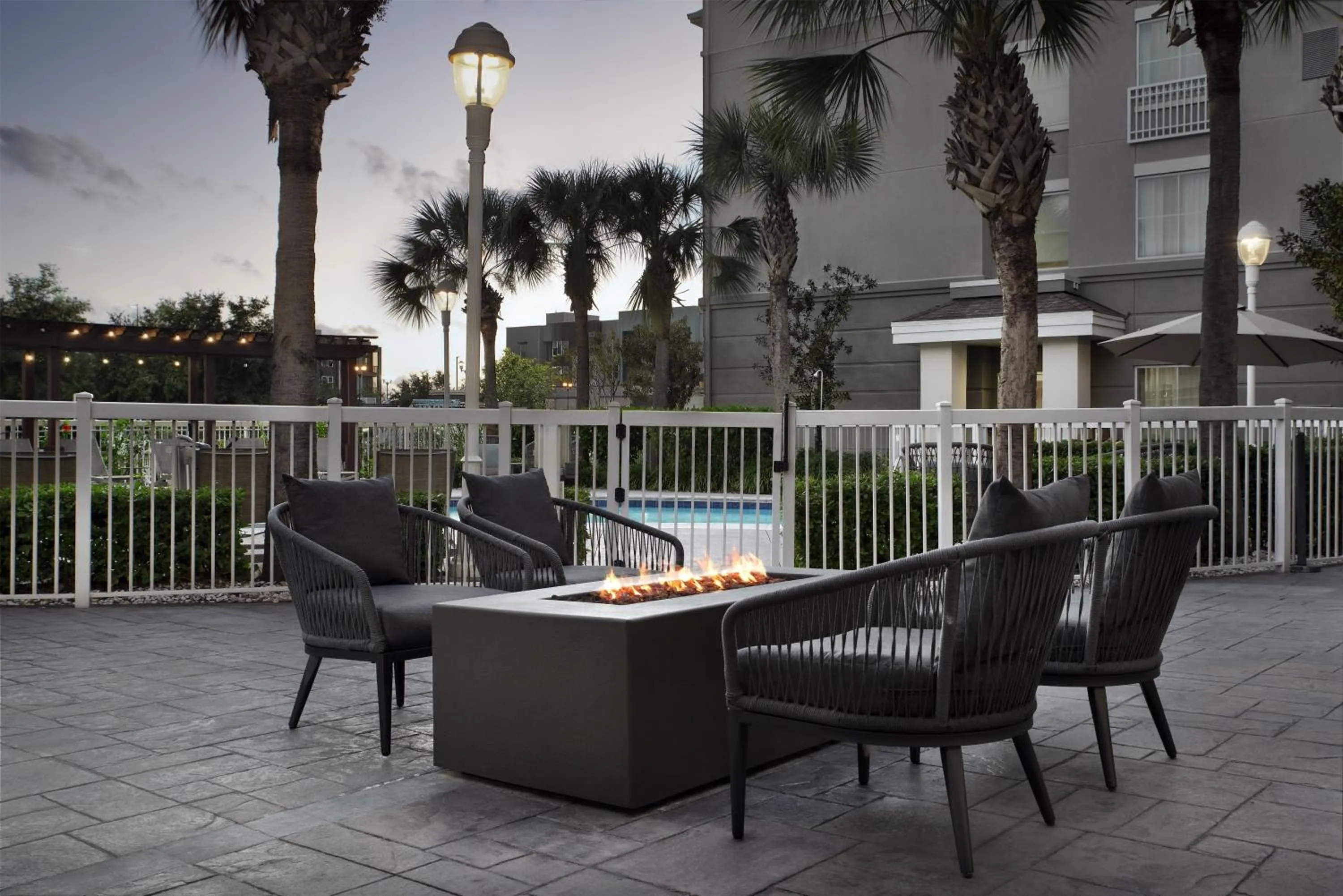 Patio in Homewood Suites by Hilton Orlando Airport