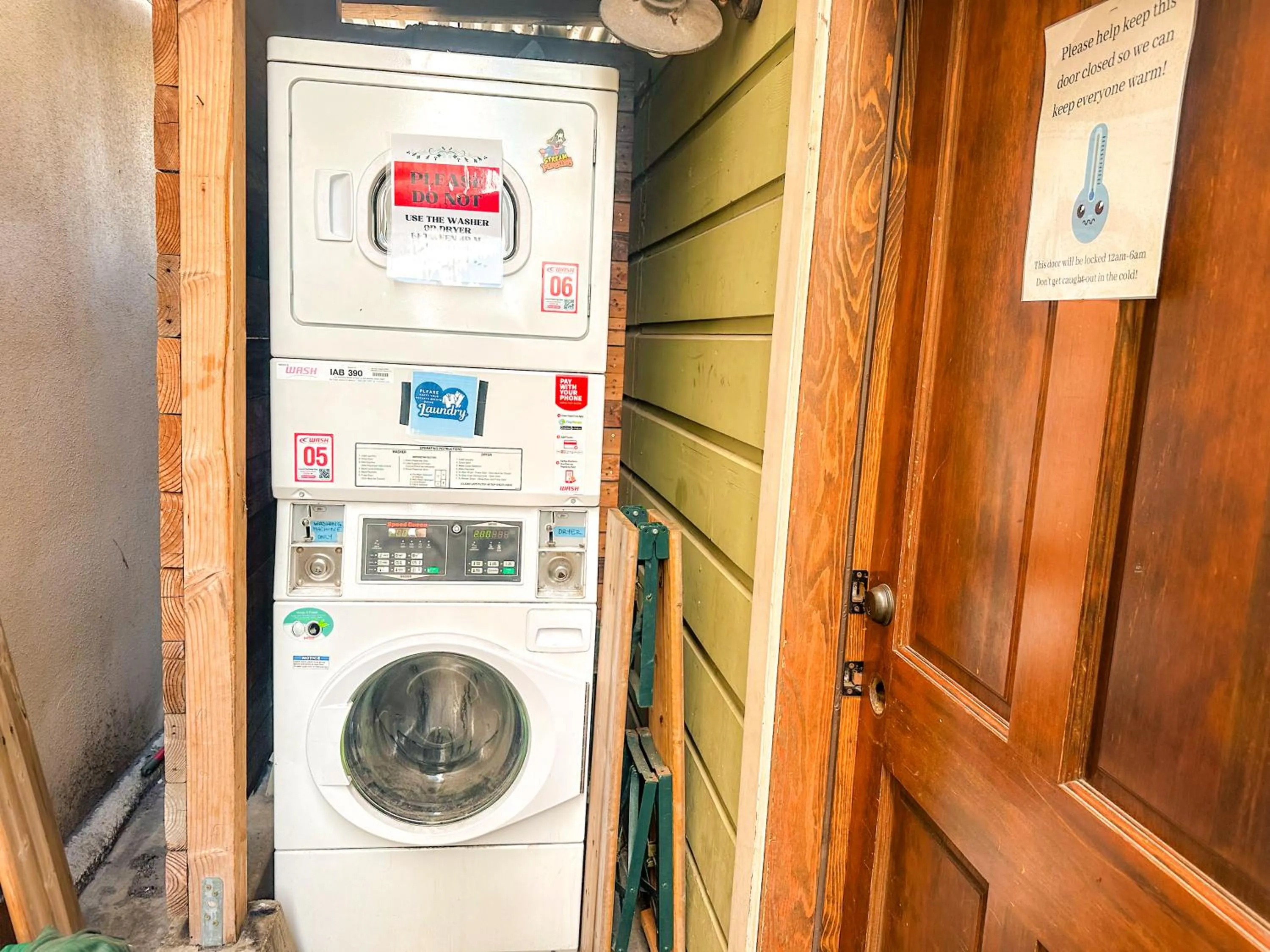 laundry in ITH San Diego Adventure Hostel