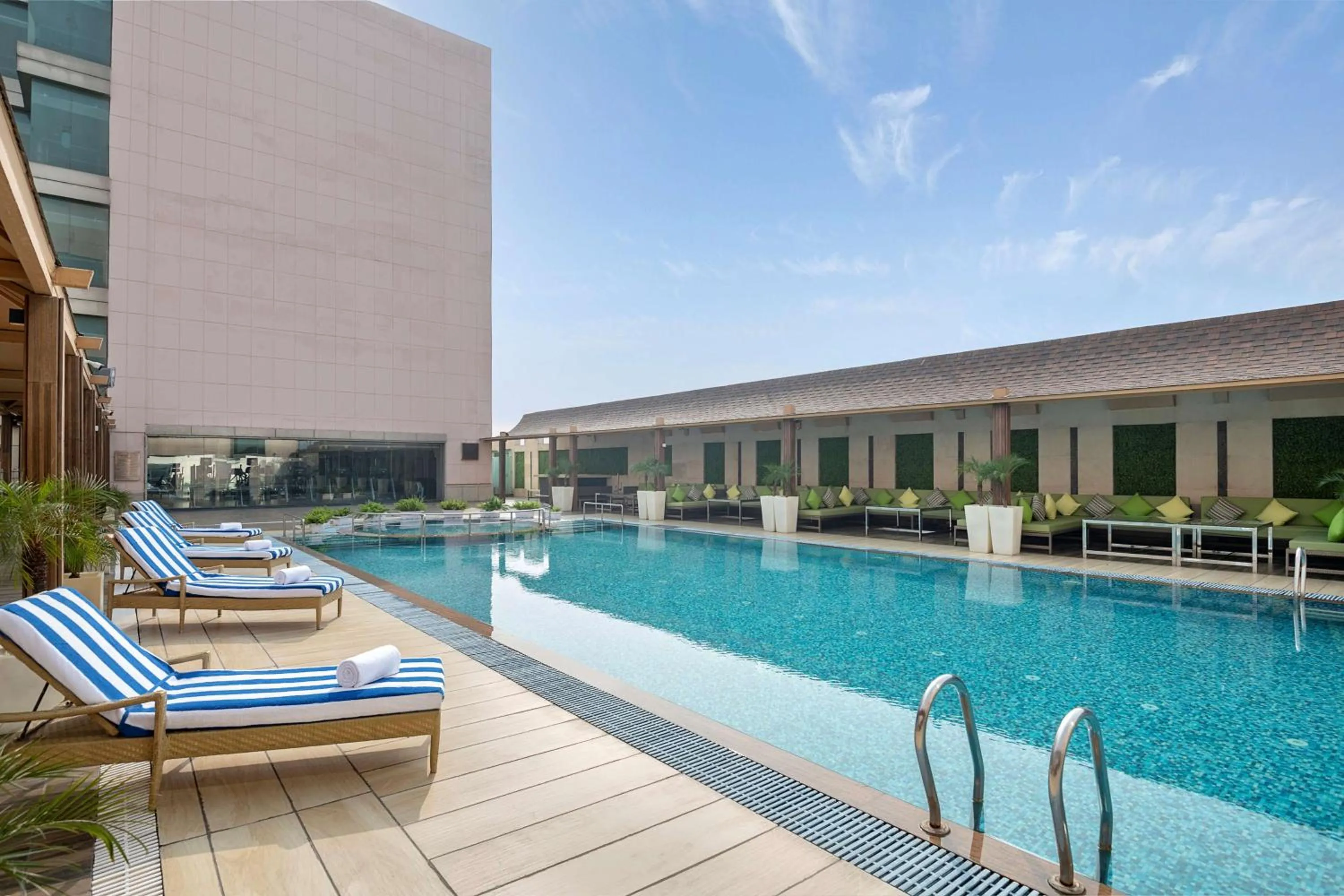 Pool view in Radisson Blu Kaushambi Delhi NCR