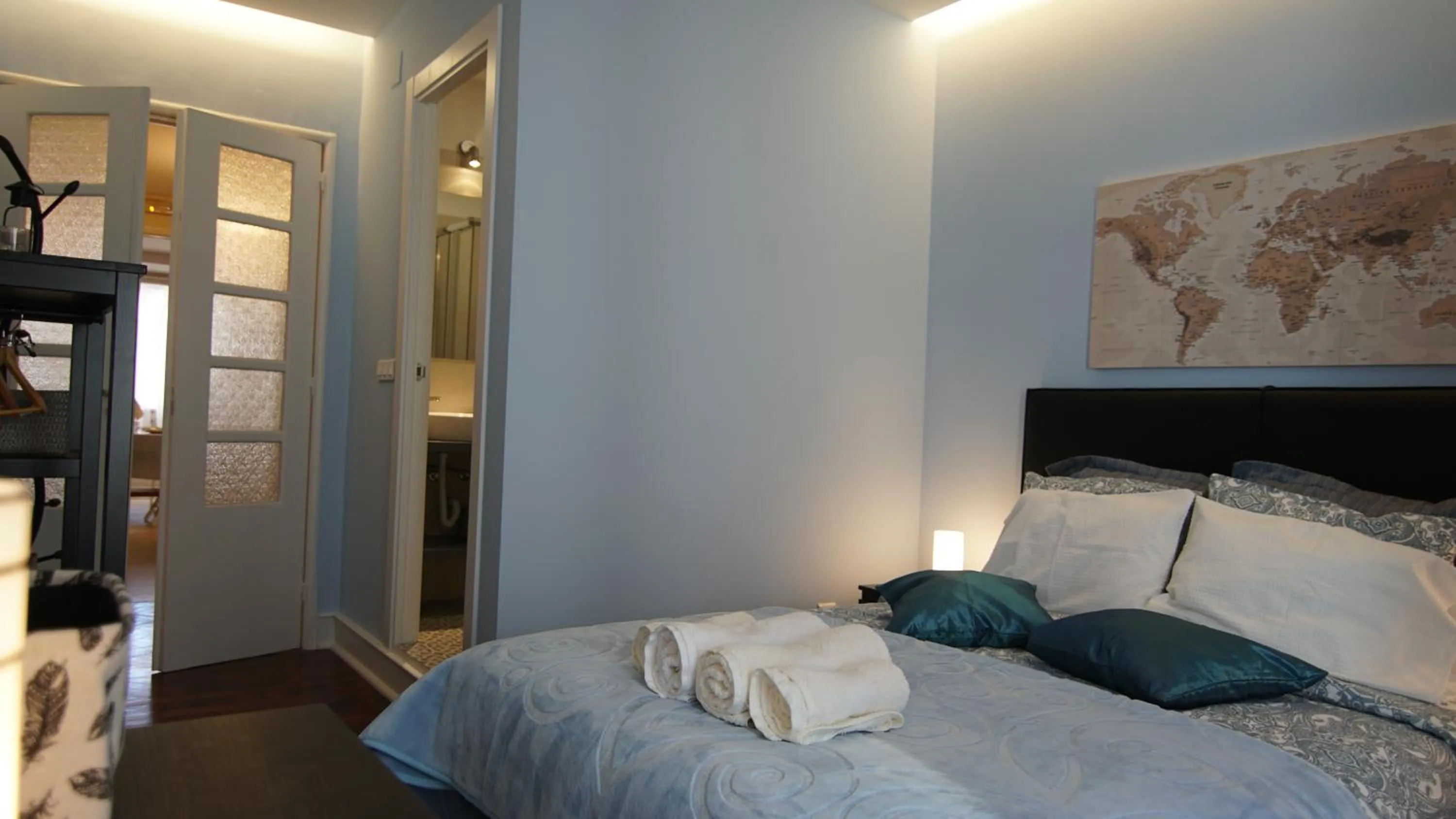 Bed in Avenida Cozy Apartment