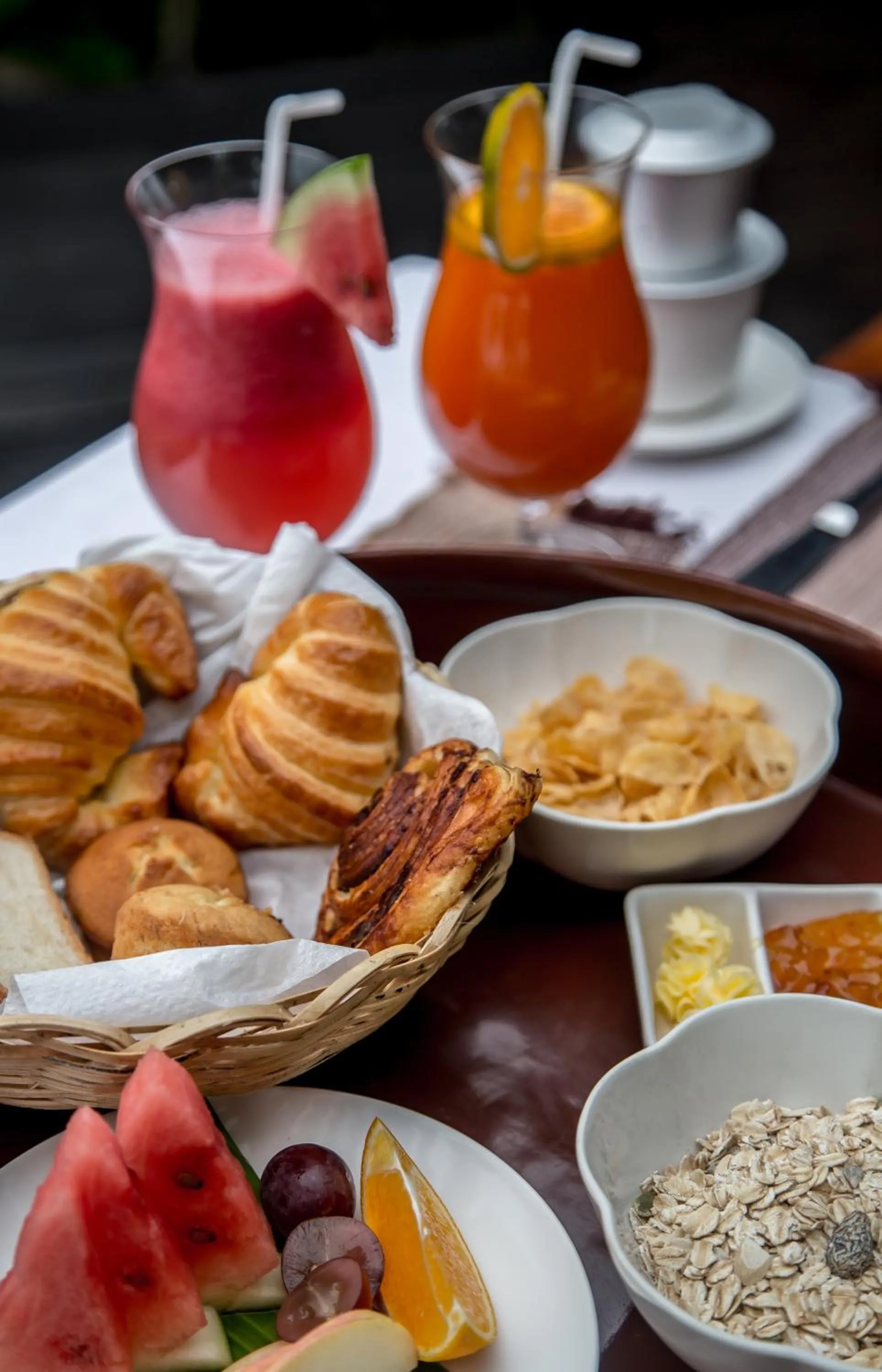 American breakfast in Villa Inle Boutique Resort