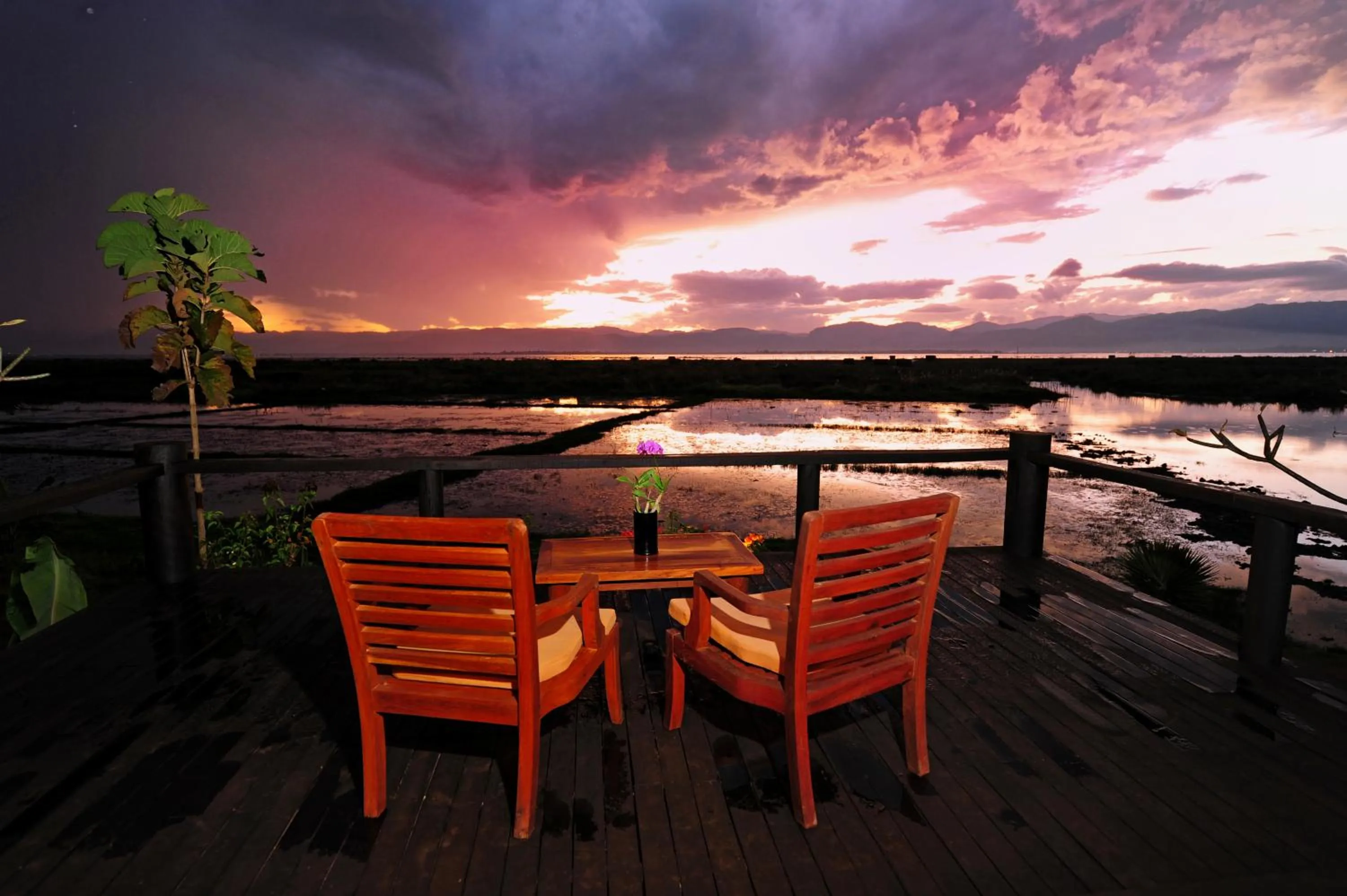 Balcony/Terrace in Villa Inle Boutique Resort