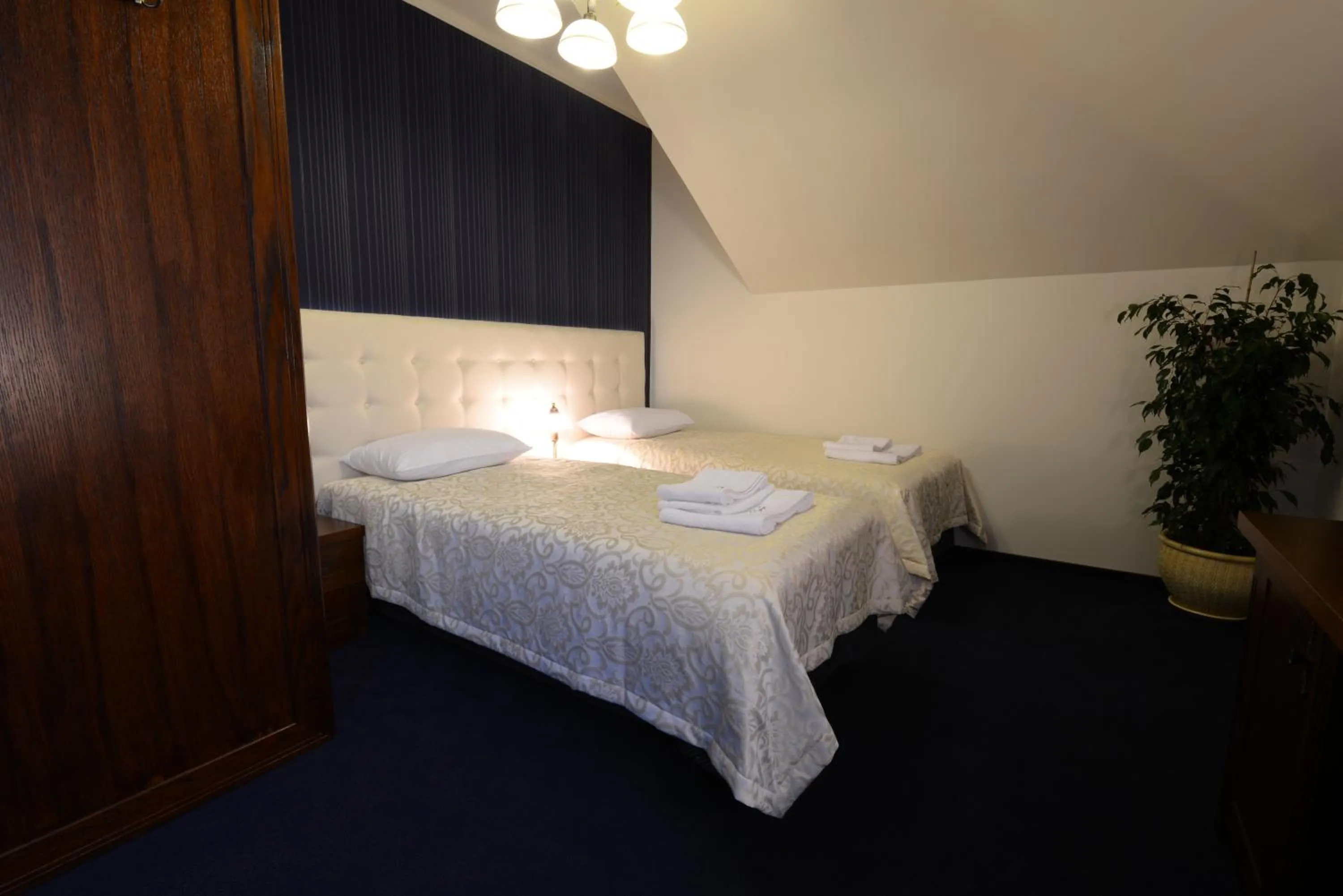 Bed in Hotel Fryderyk