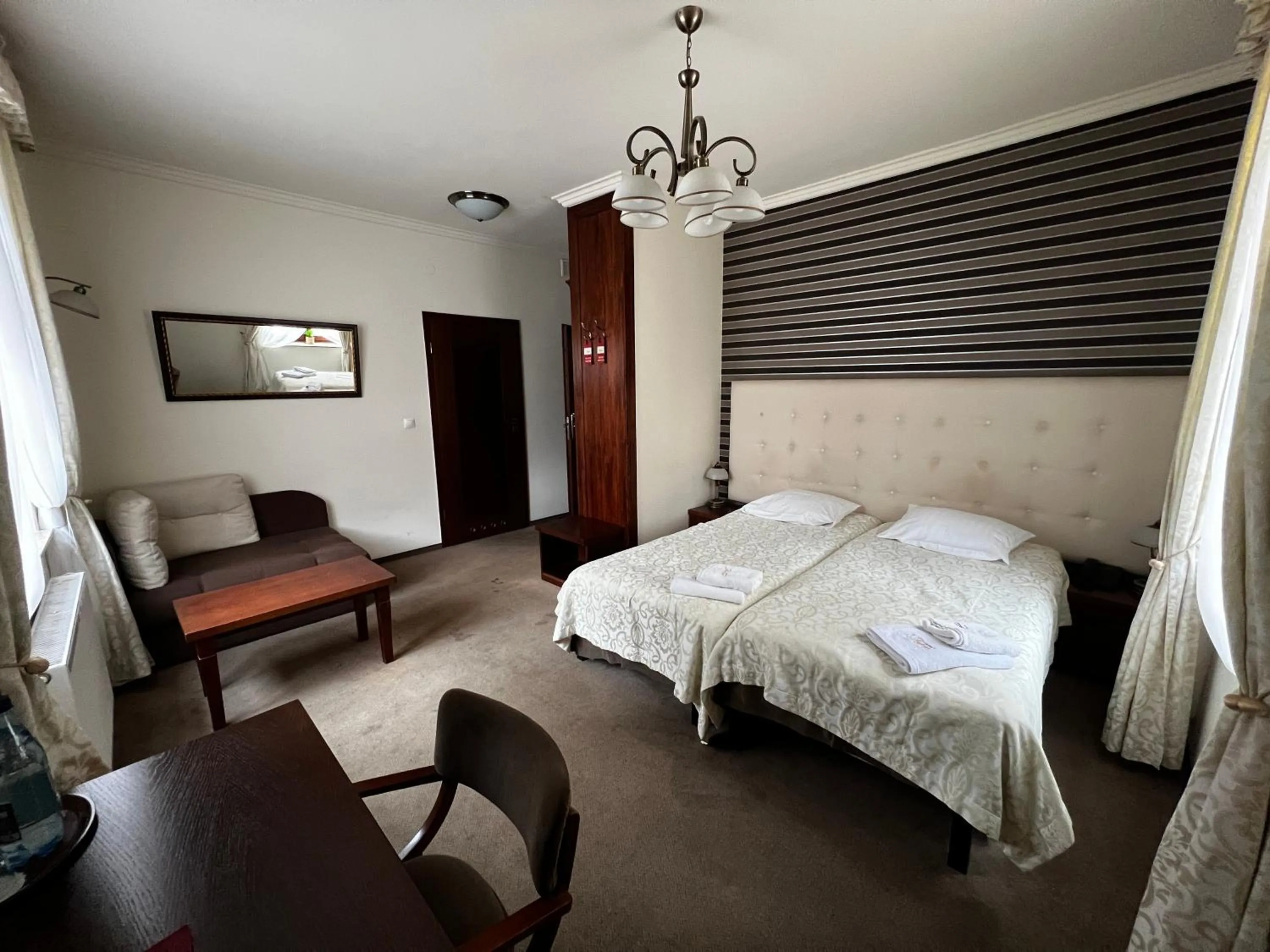 Bed in Hotel Fryderyk