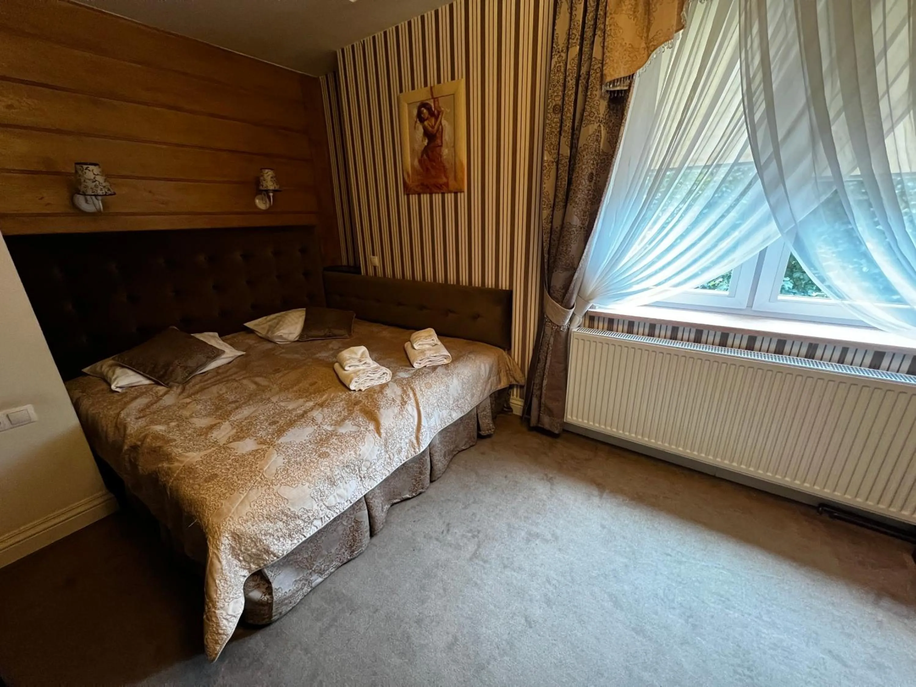 Bed in Hotel Fryderyk