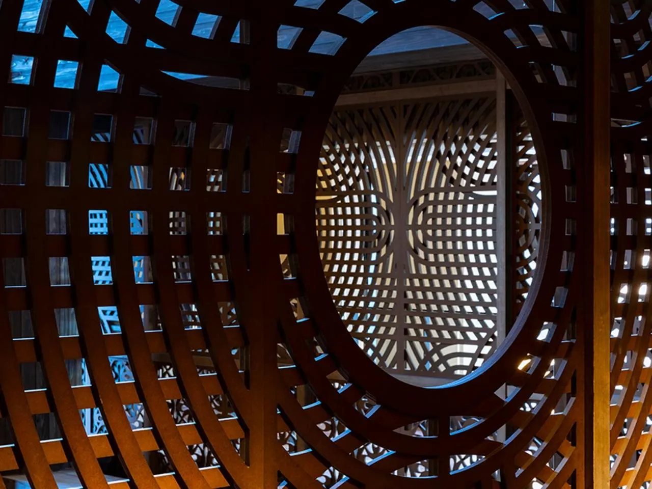 Decorative detail in Lake Shikotsu Tsuruga Bessou AO no ZA