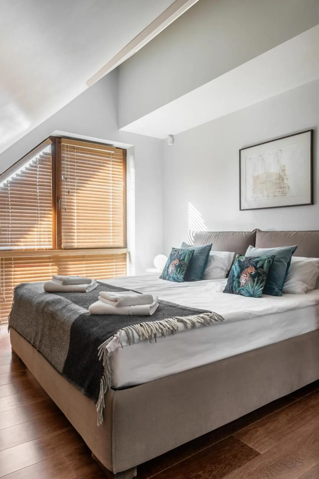 Bed in Visit Nida Apartments