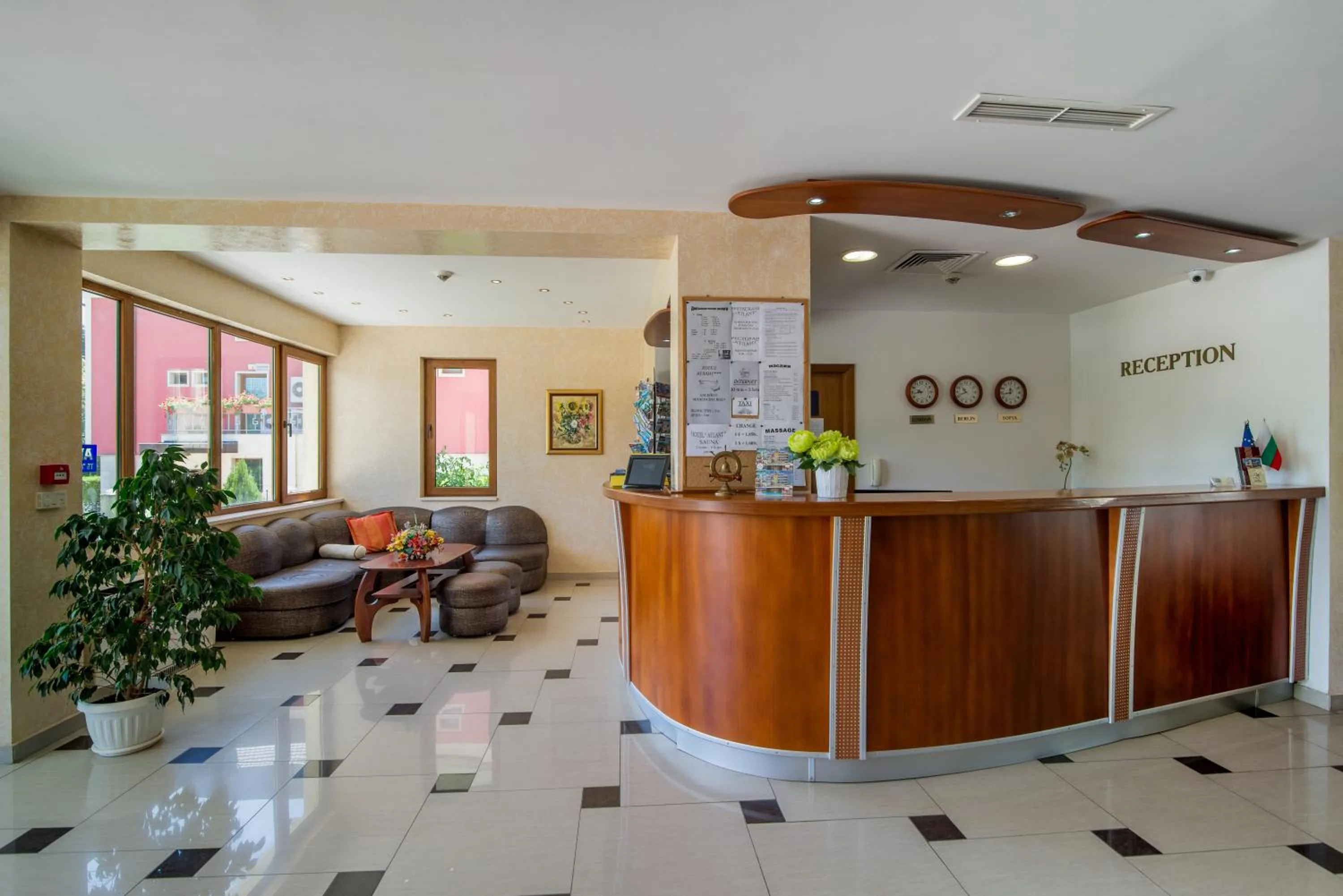 Lobby or reception in Atlant Hotel