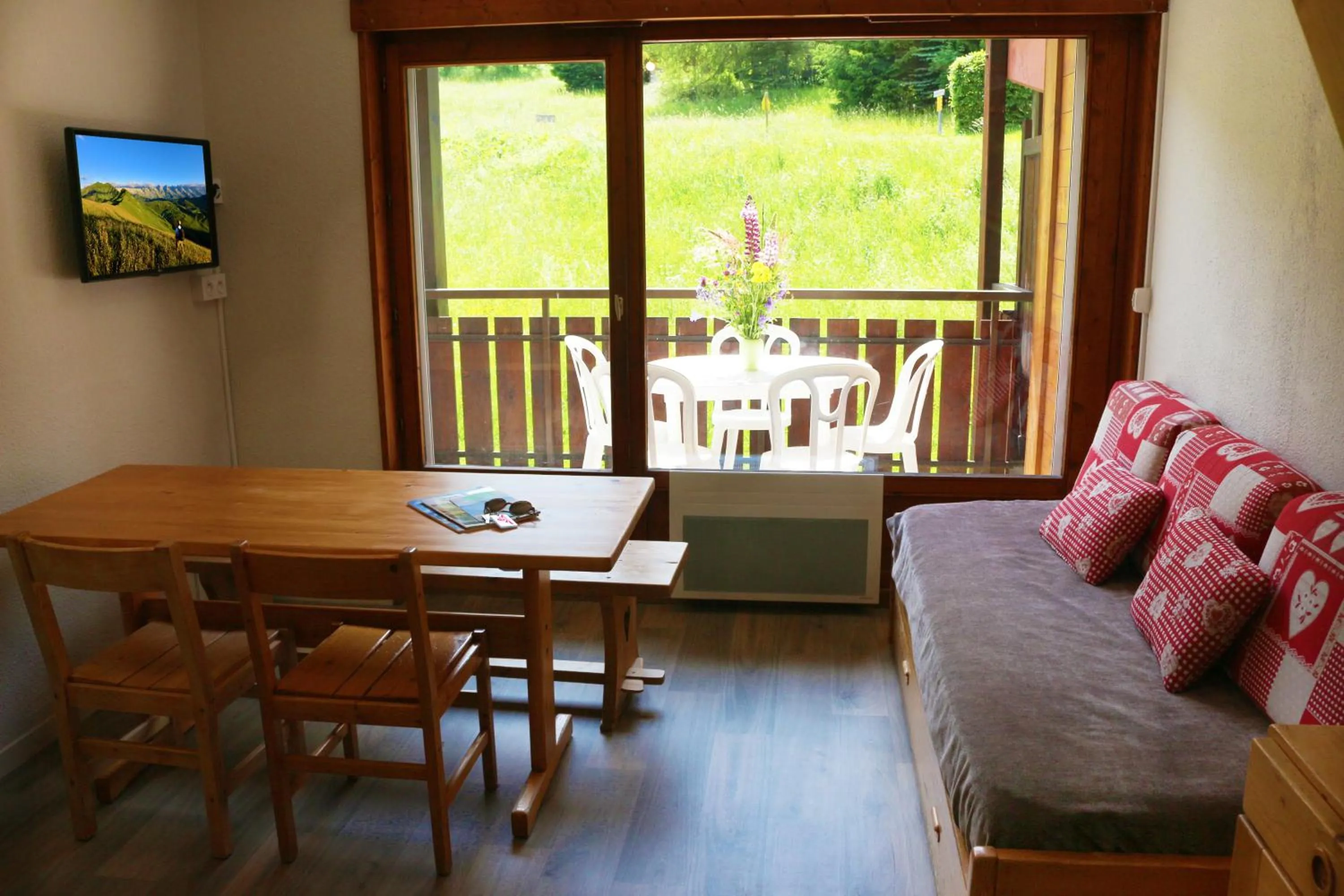 Patio in Résidence Azureva La Clusaz les Aravis