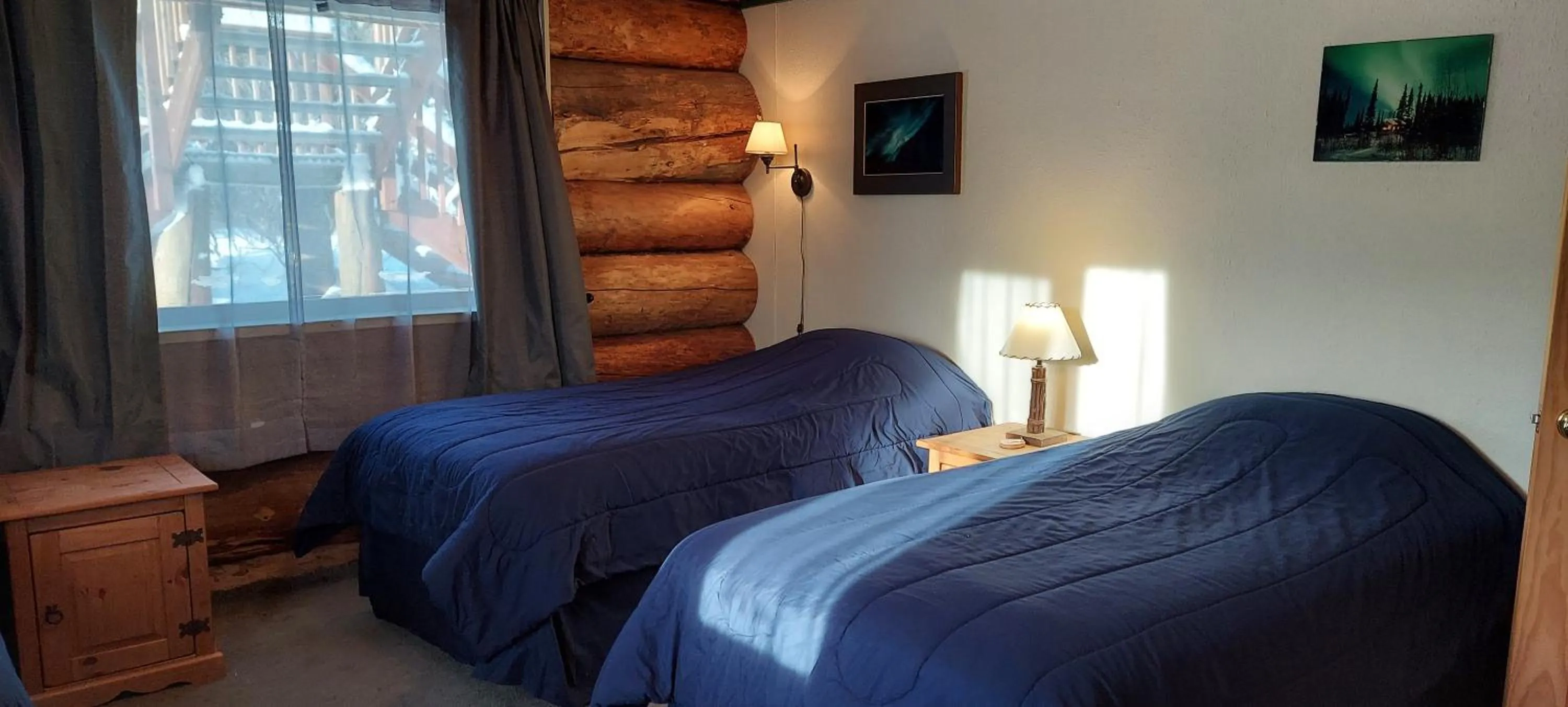 Bed in Northern Sky Lodge