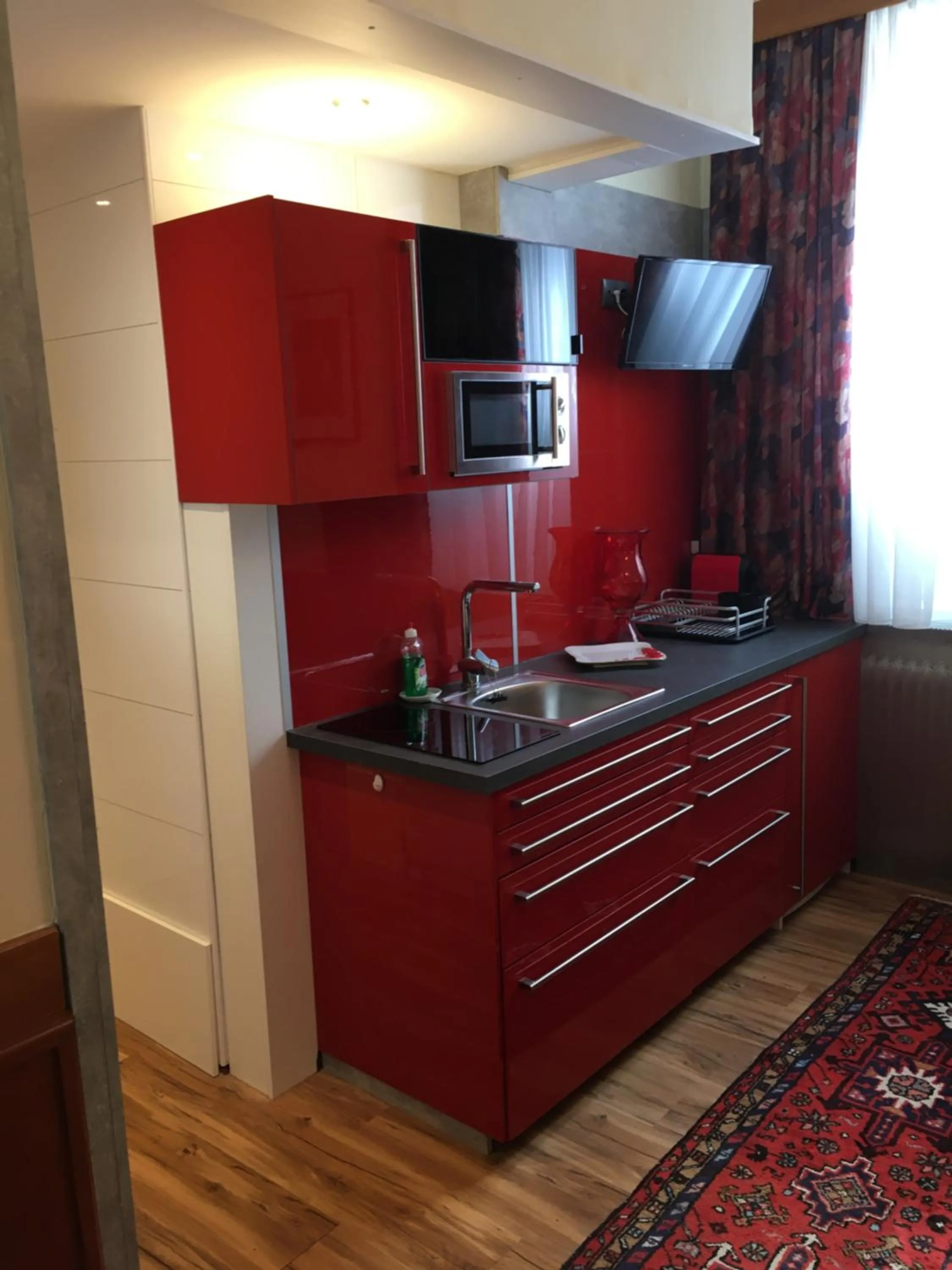 Kitchen or kitchenette in Cityhotel Ratheiser