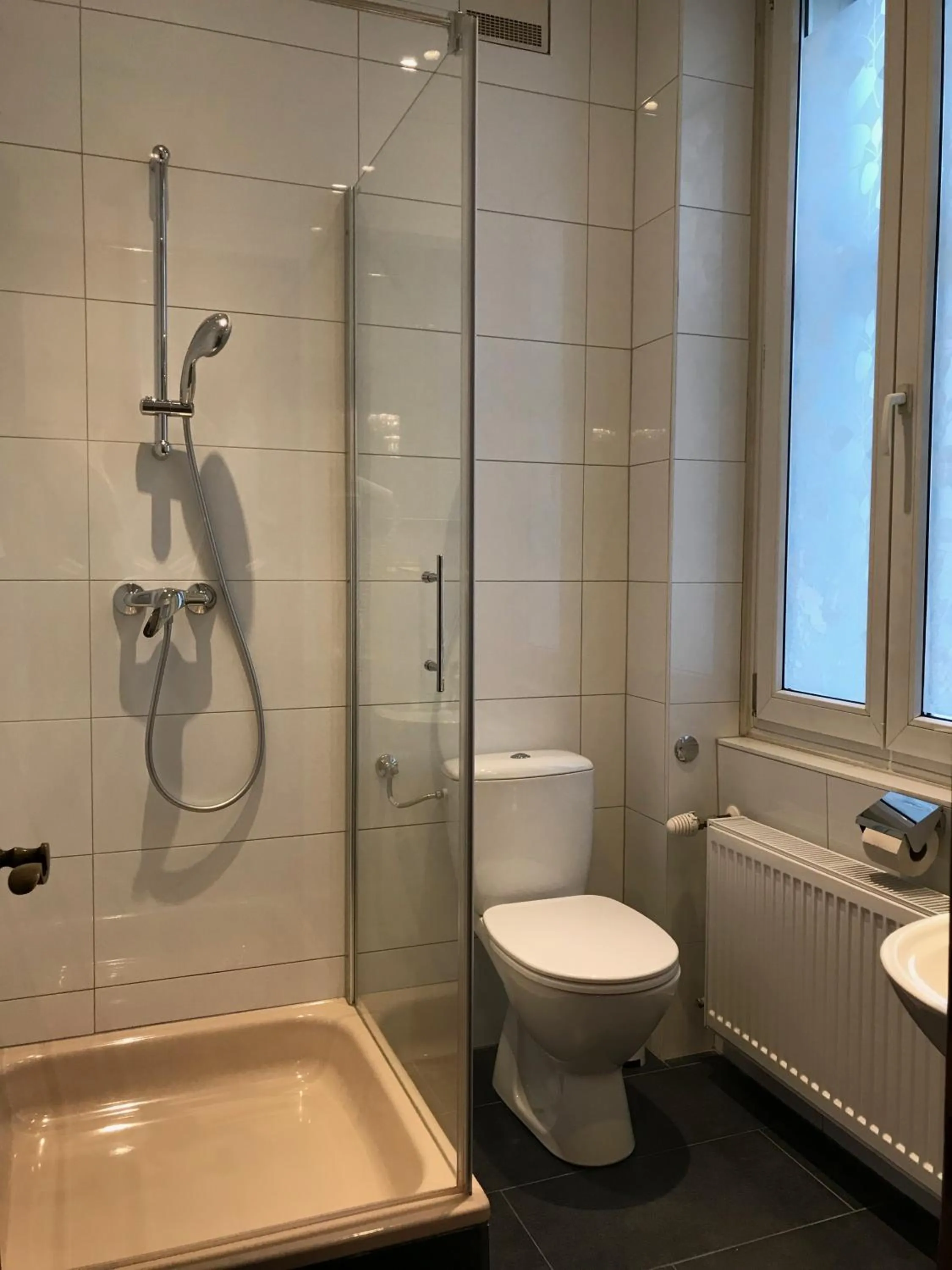 Shower in Cityhotel Ratheiser