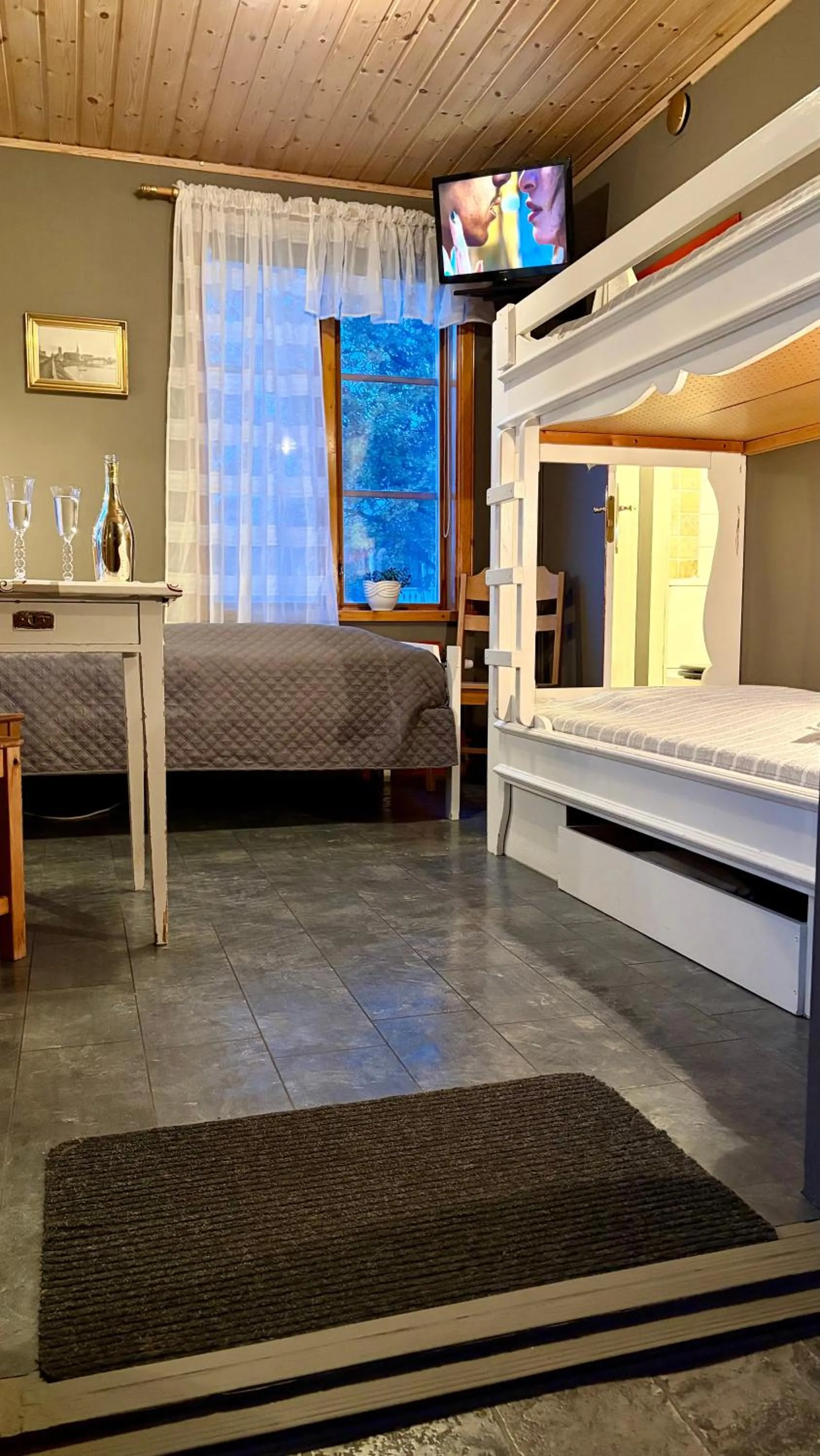 Bed in Prinsgården B&B rum stugor