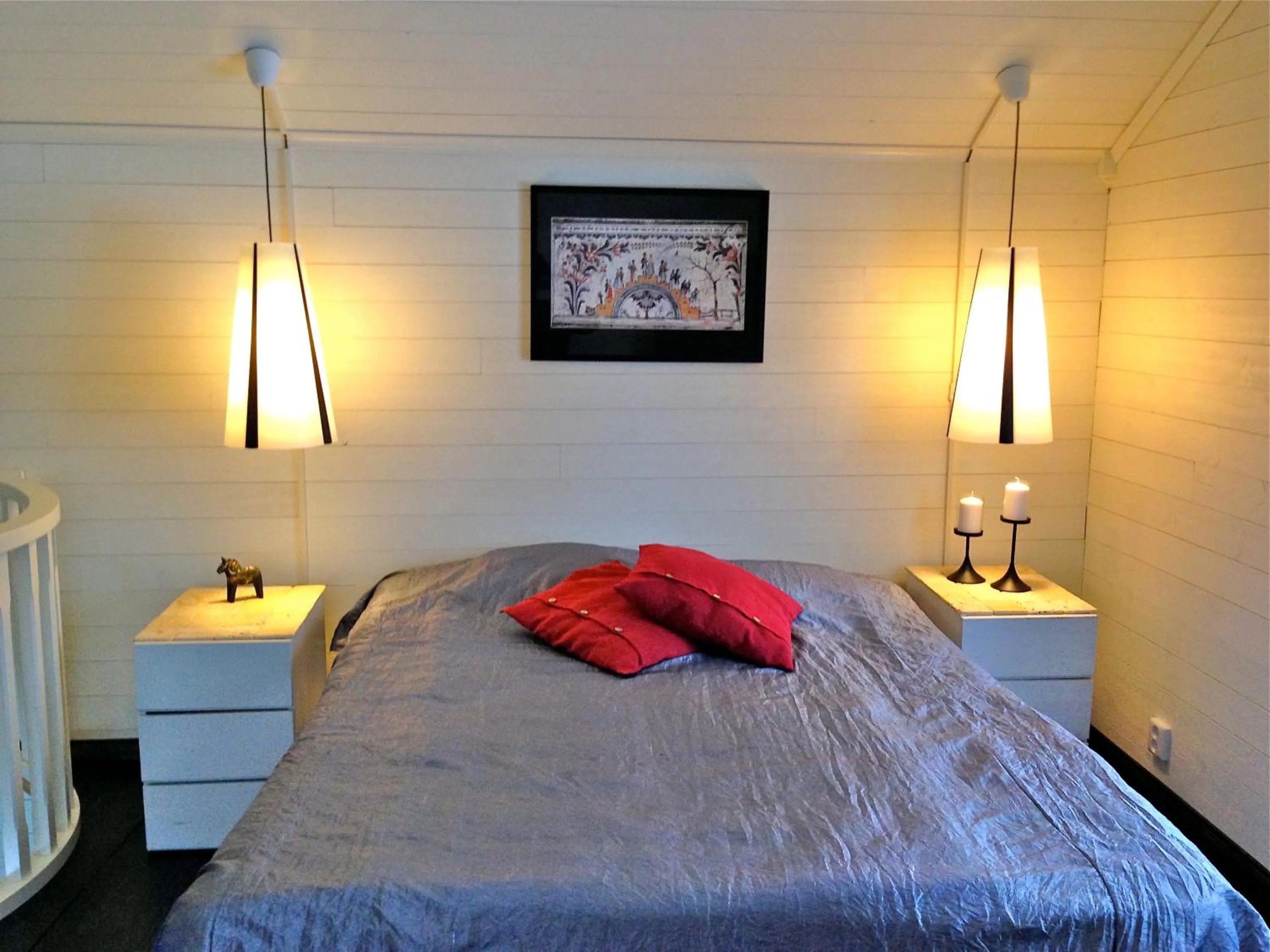 Bed in Prinsgården B&B rum stugor