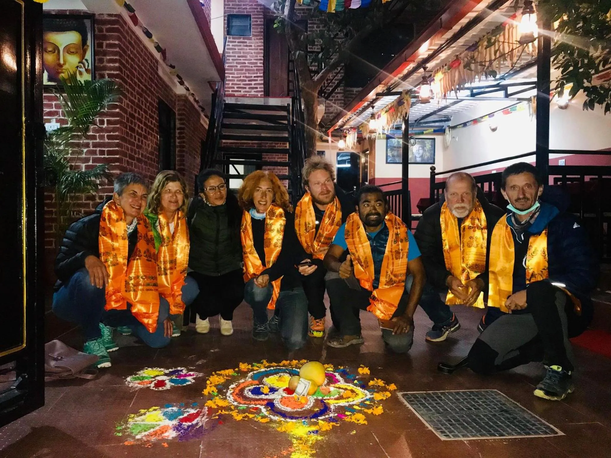 group of guests in Gurung's Home