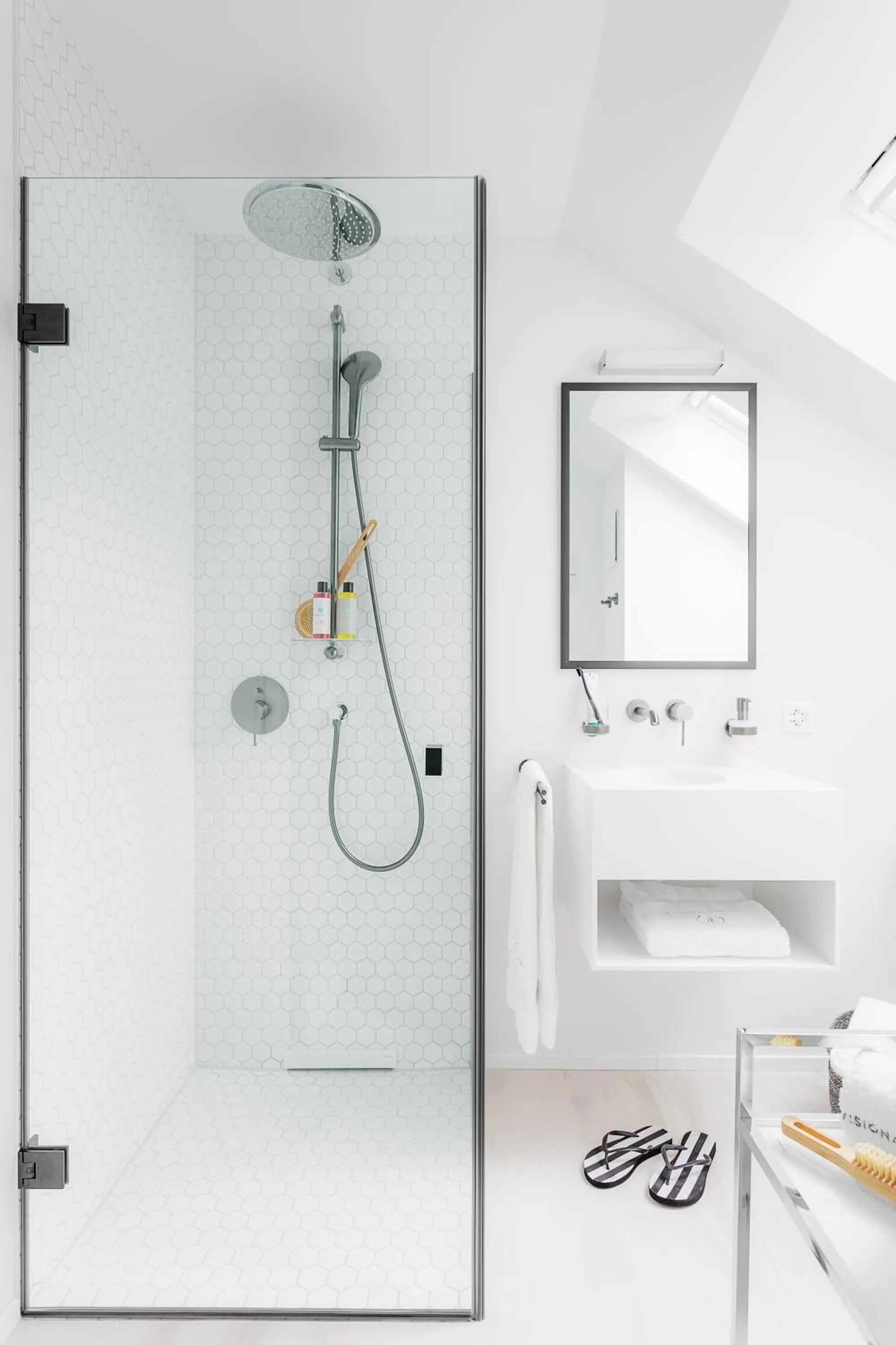 Shower in VISIONAPARTMENTS Zweierstrasse - contactless check-in