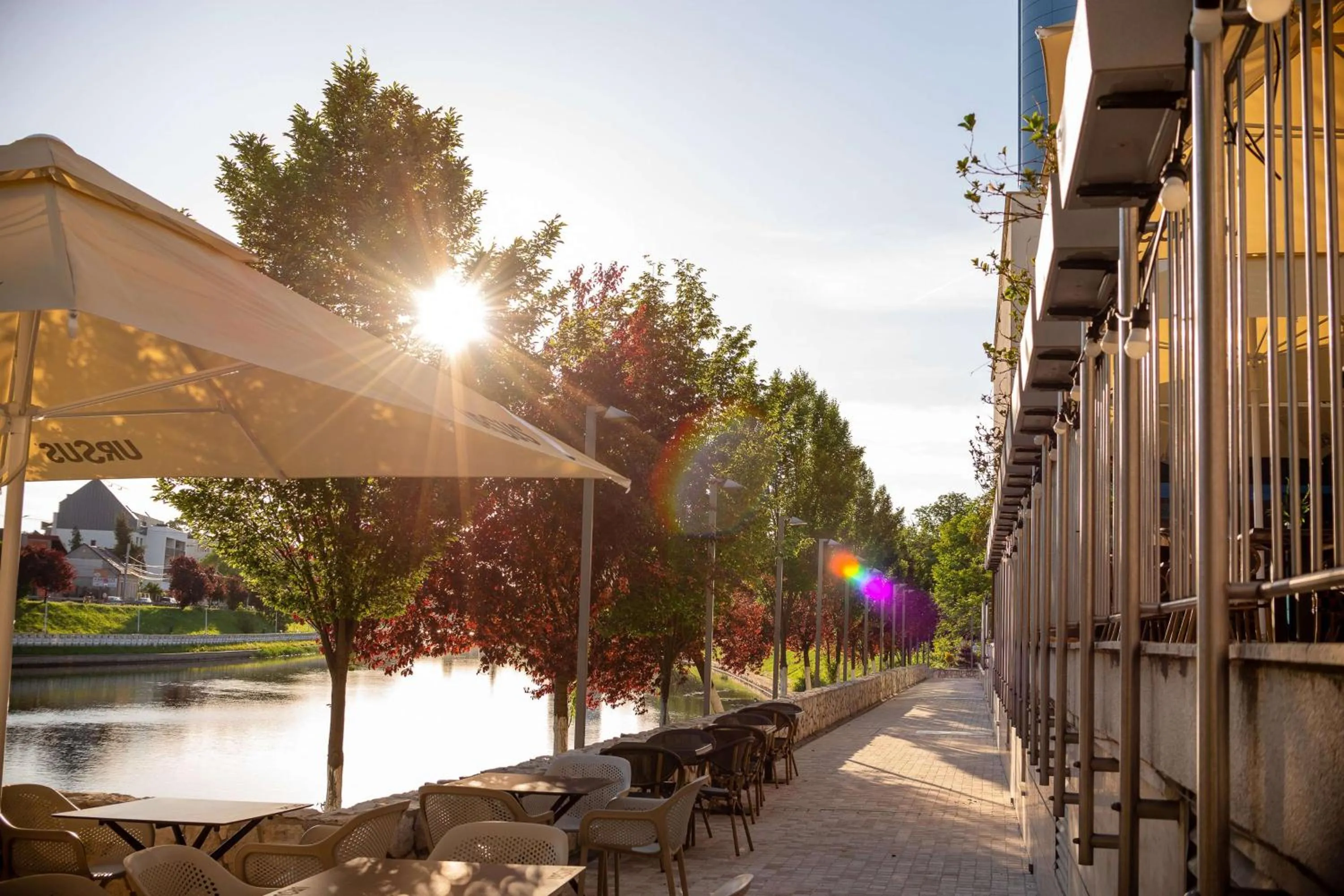 Patio in DoubleTree by Hilton Oradea