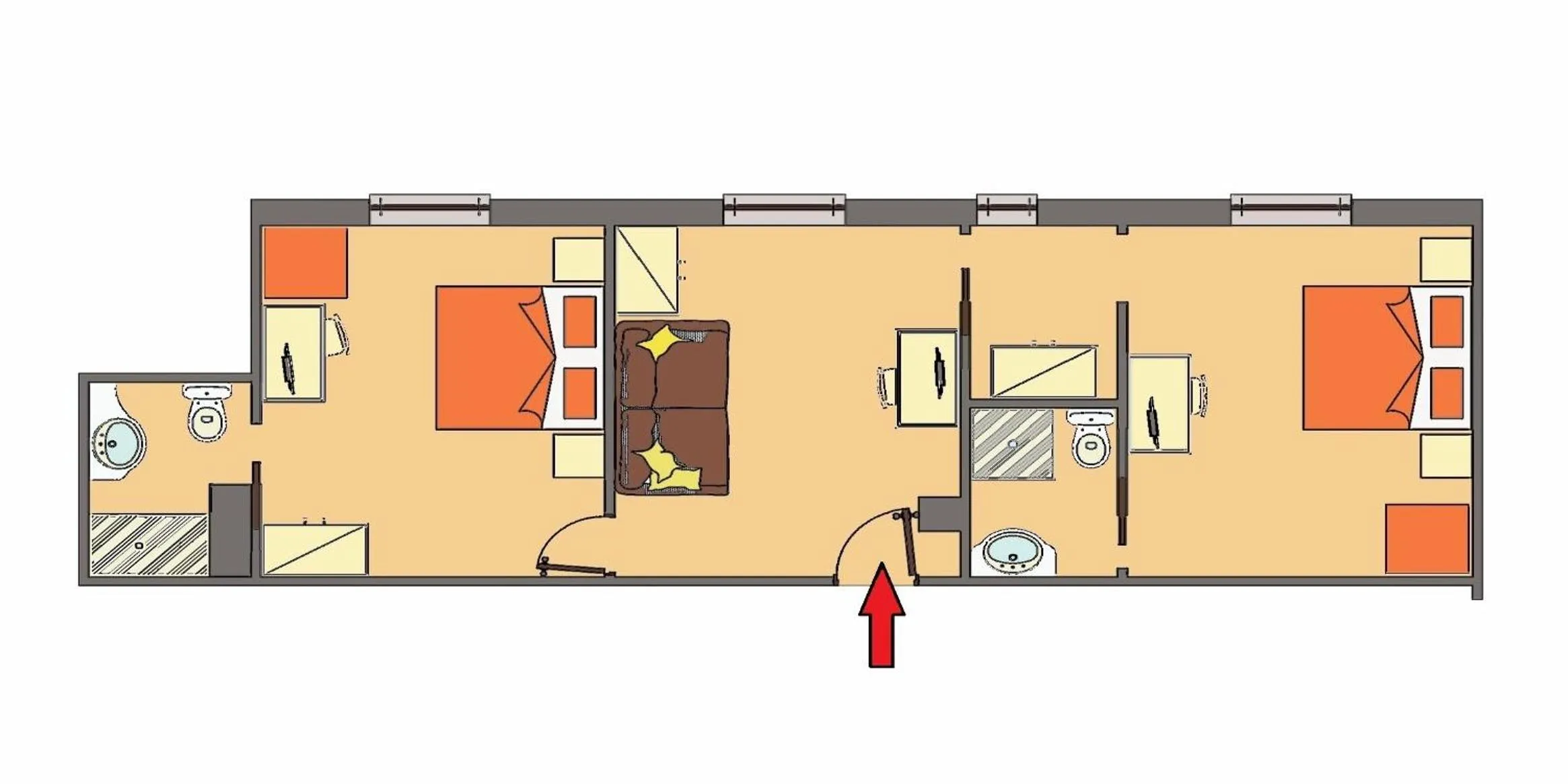 Floor plan in La Zerla