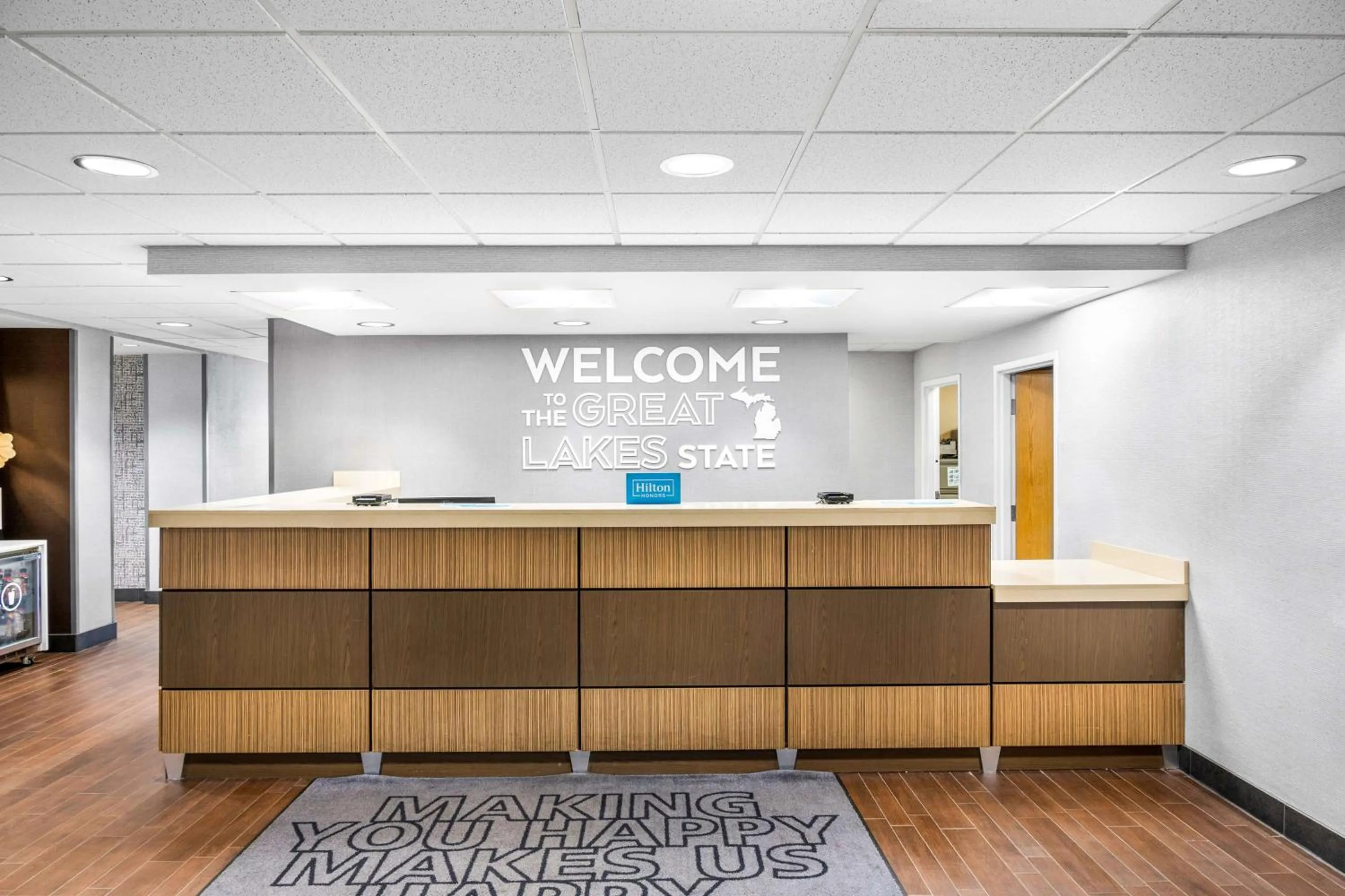 Lobby or reception in Hampton Inn Grand Rapids/North
