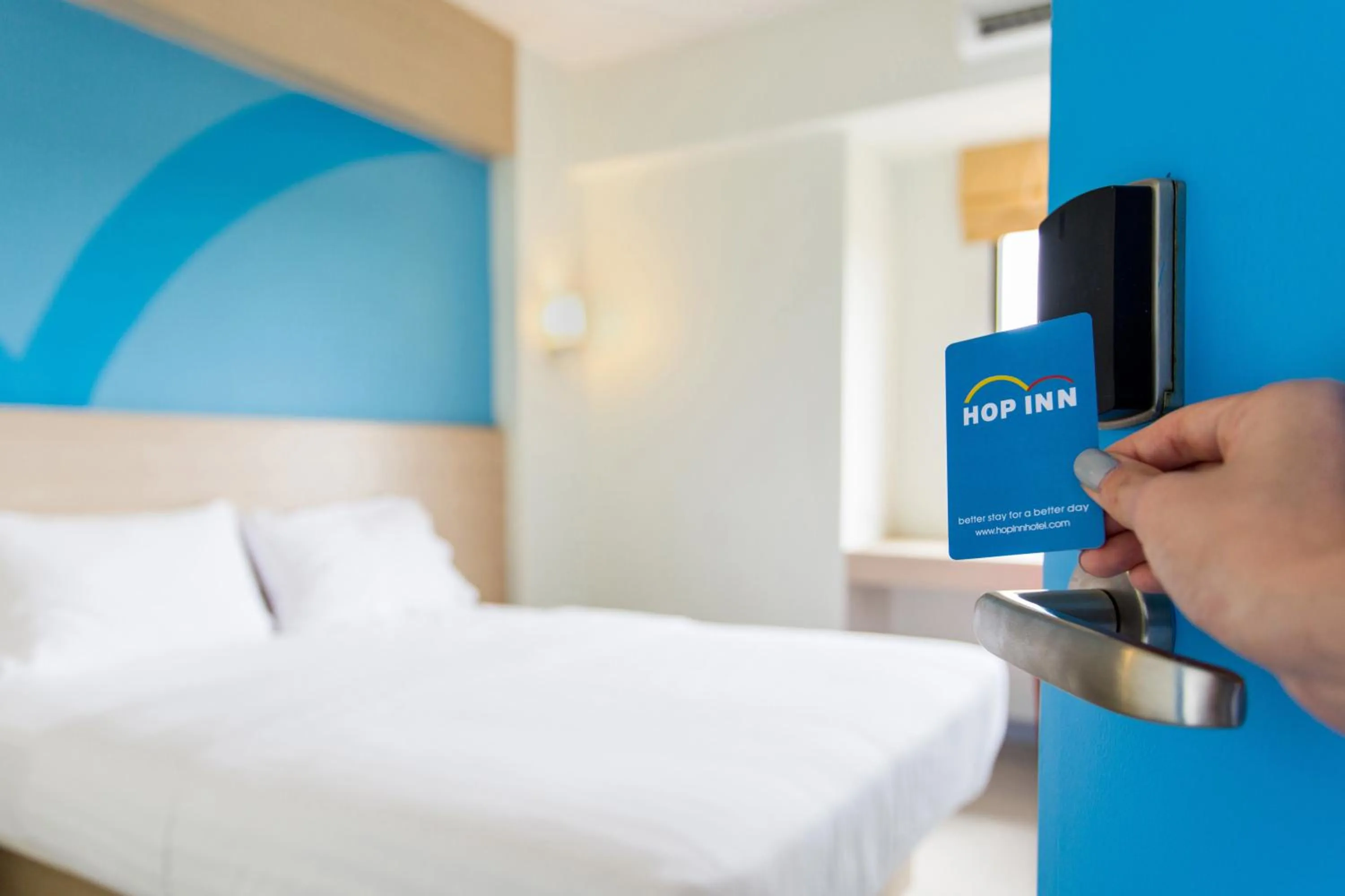 Bed in Hop Inn Hotel Tomas Morato Quezon City