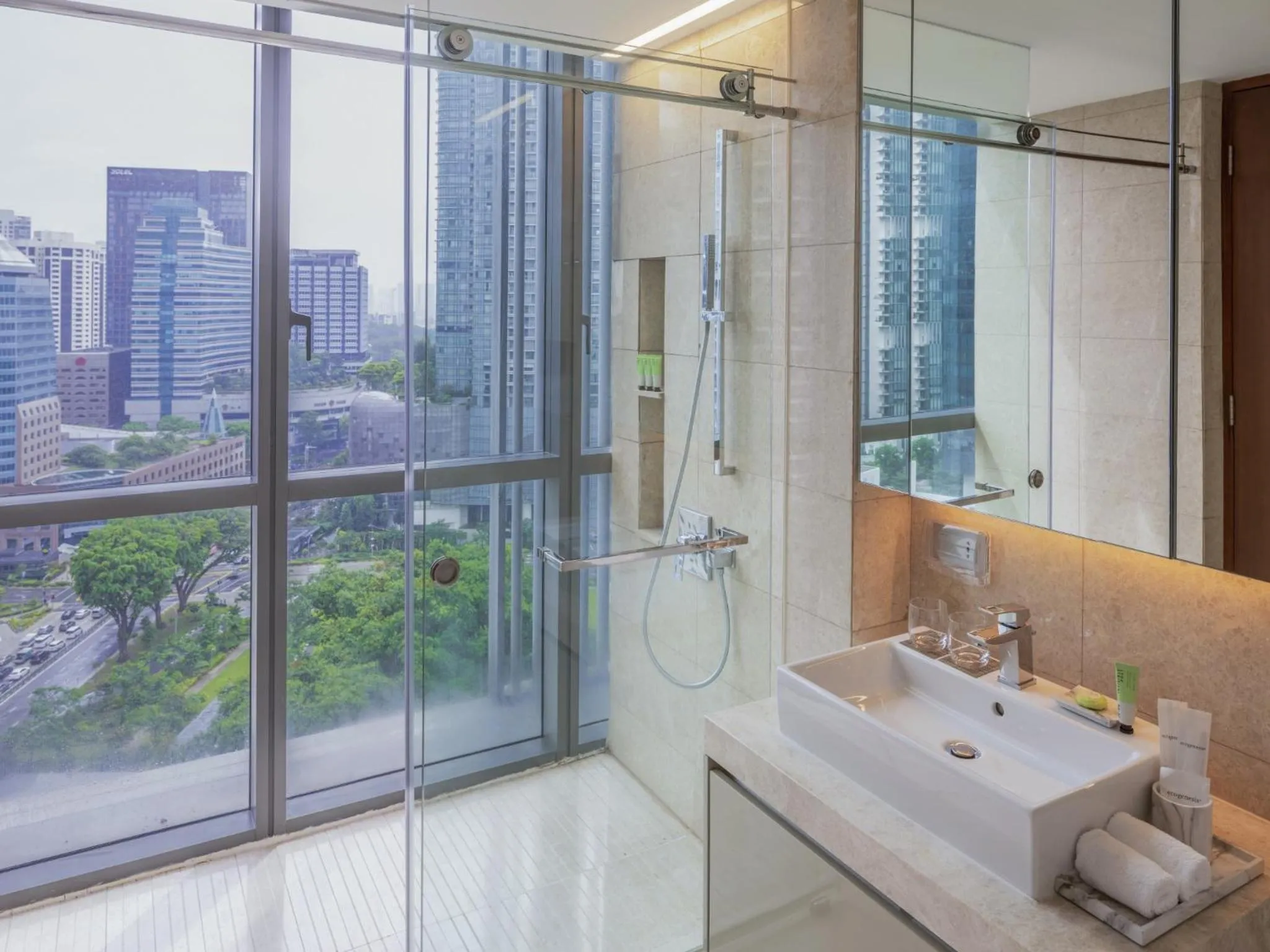 Shower in Fraser Residence Orchard Singapore