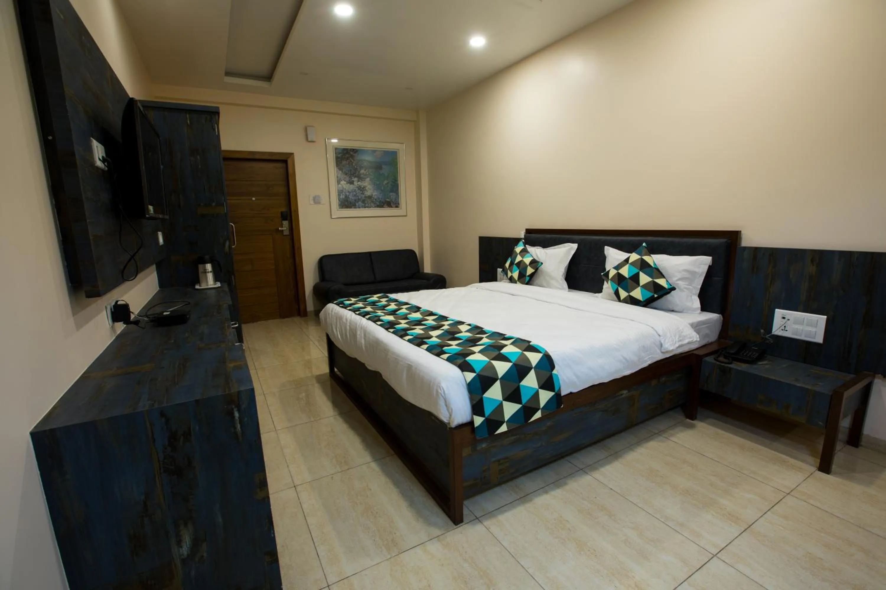 Photo of the whole room, Bed in Hotel Balaji Palace