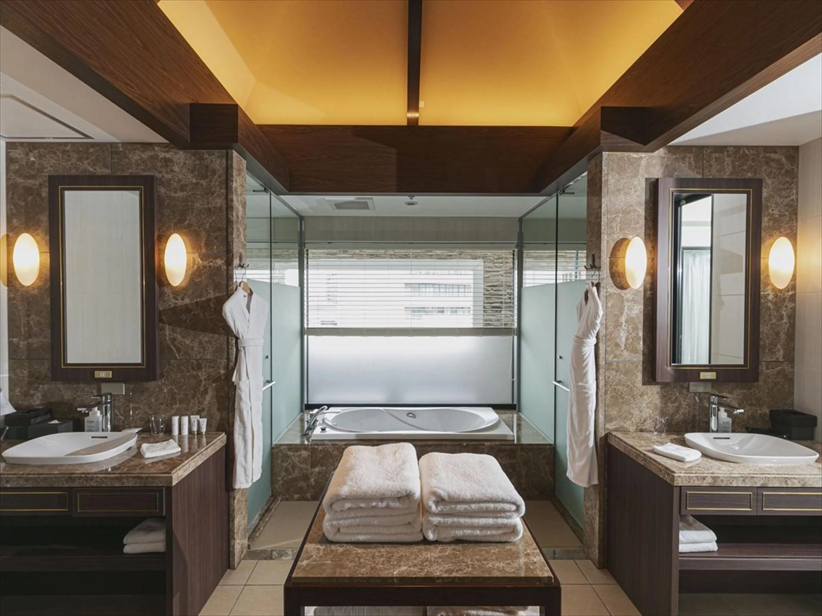 Bathroom, Bed in Okinawa EXES Naha