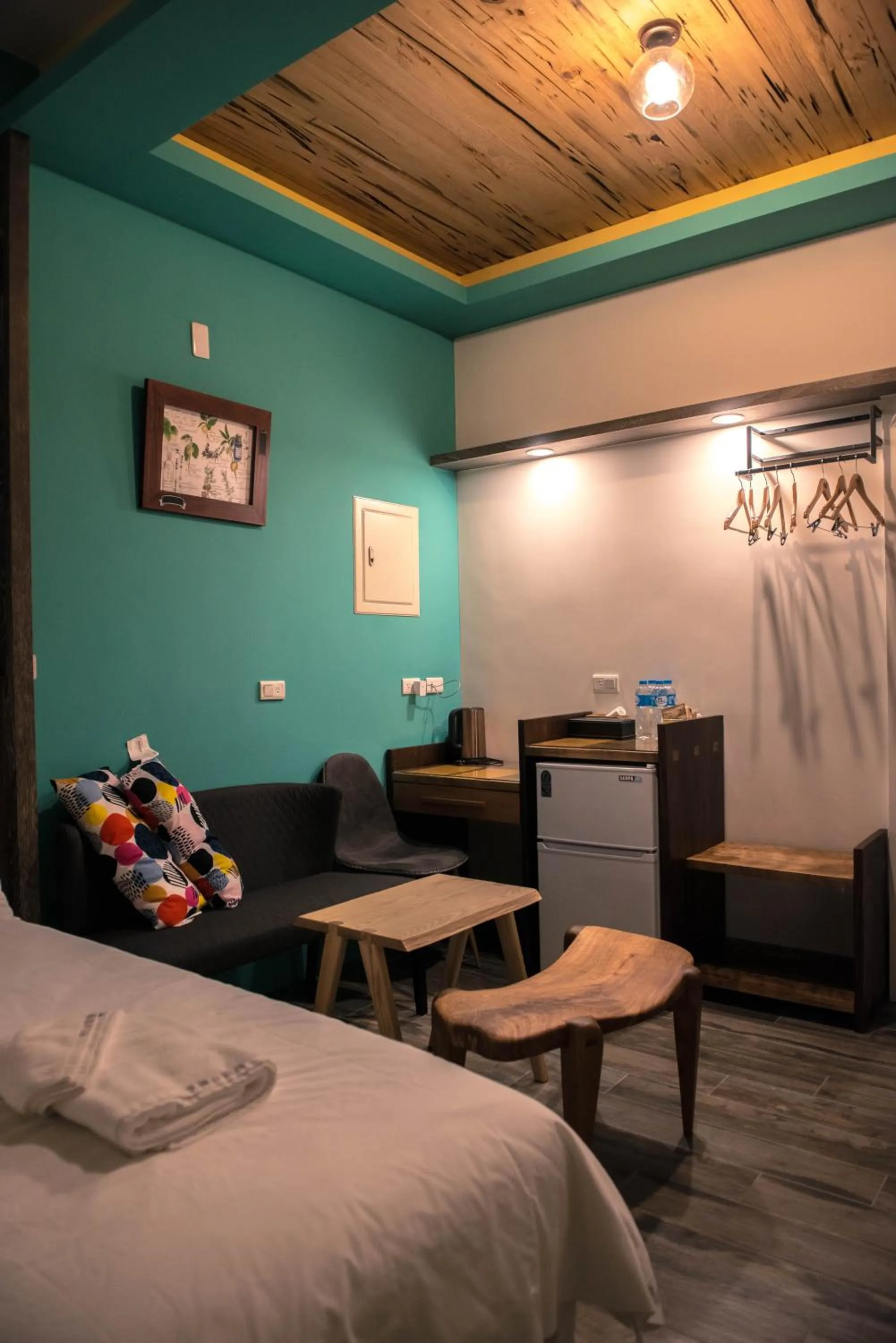 Bed in Happy Wing Guesthouse