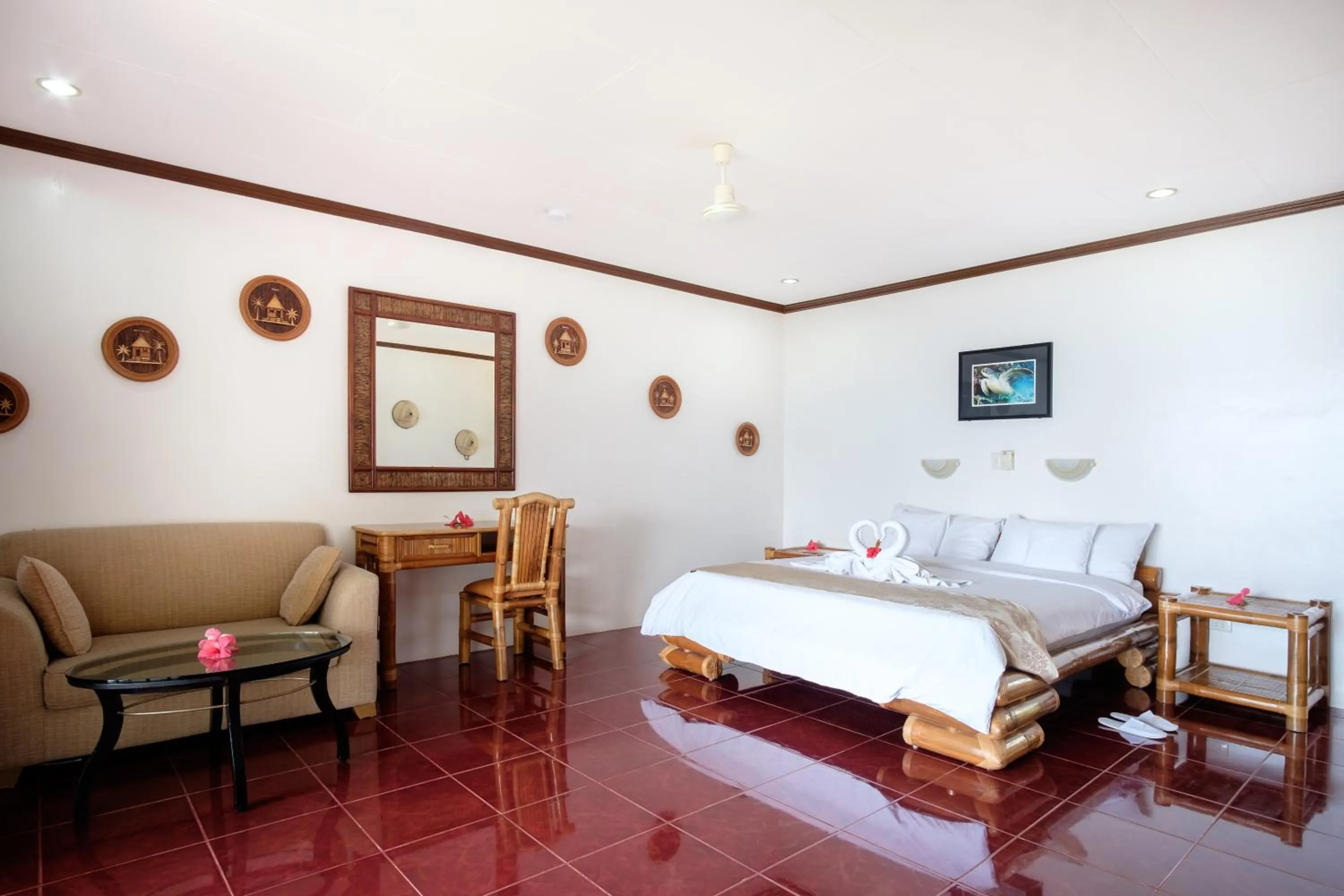 Bedroom, Bed in Kasai Village Dive Resort