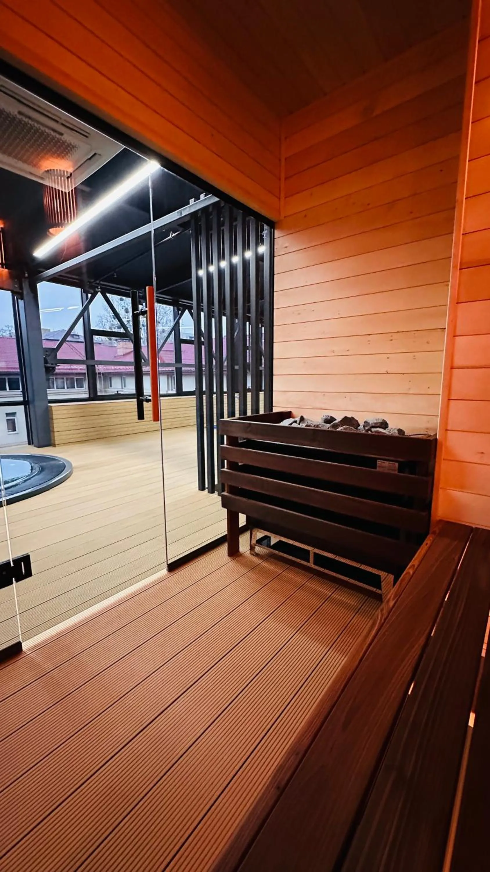 Sauna in IQ Hotel
