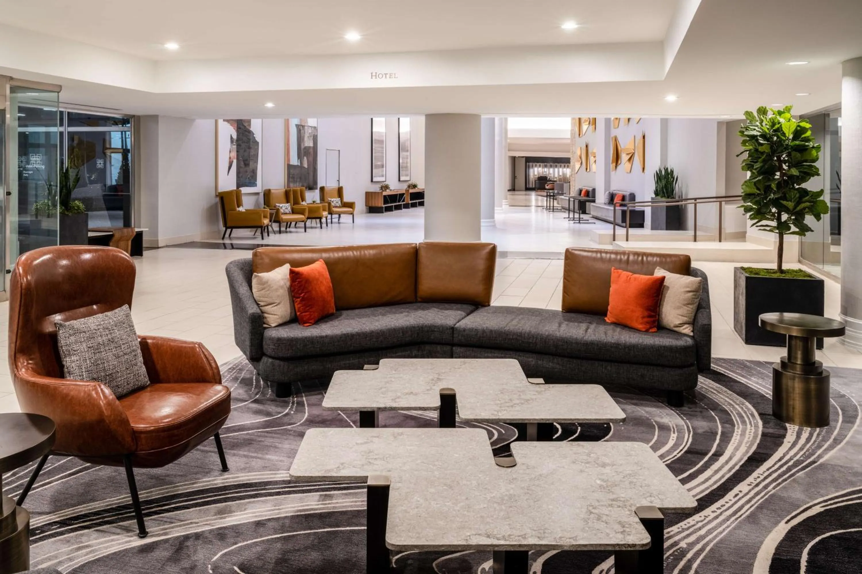 Lobby or reception in Hilton Dallas Lincoln Centre by the Galleria