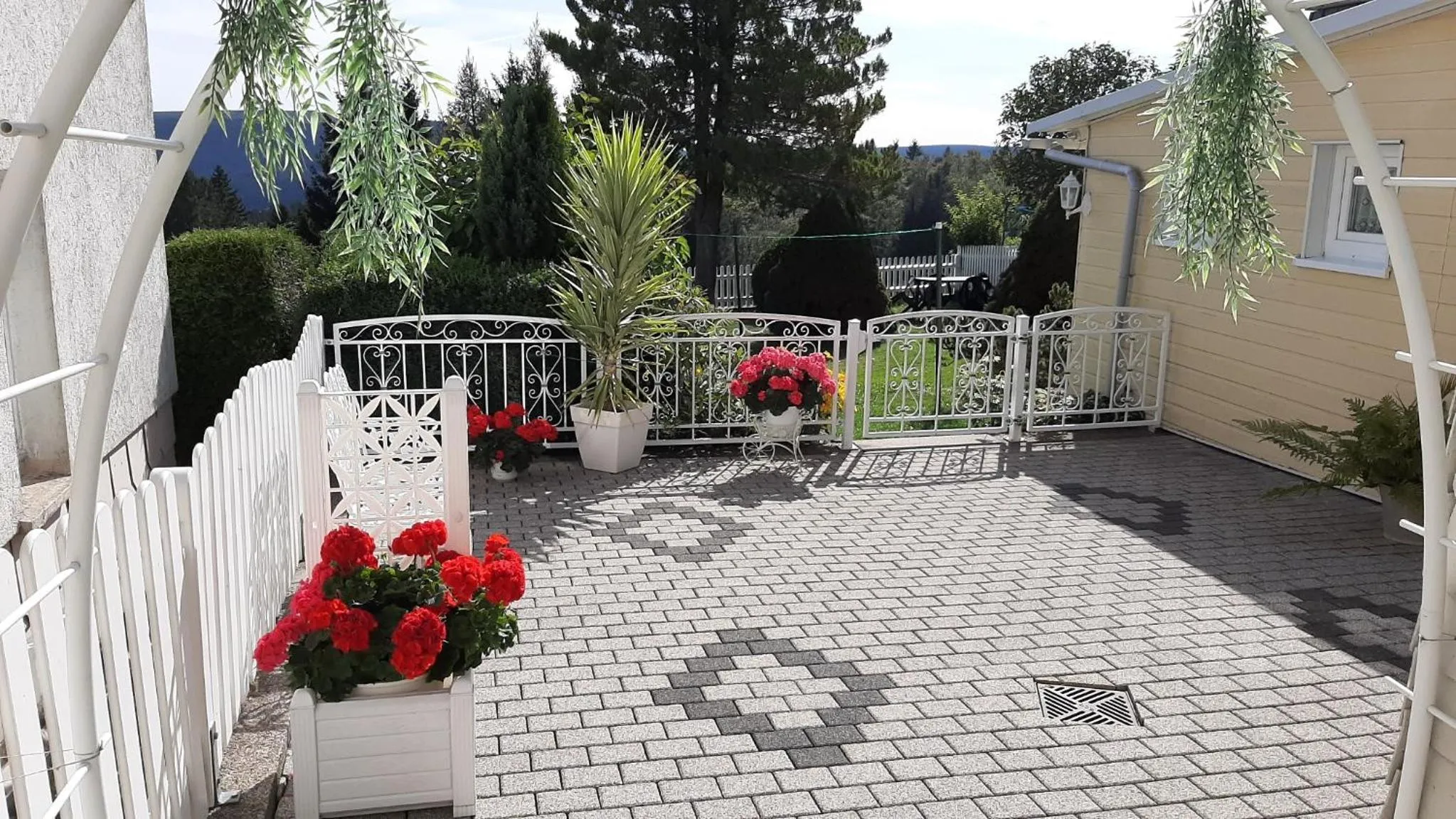 Balcony/Terrace in Panoramaferienwohnung Bergwiese